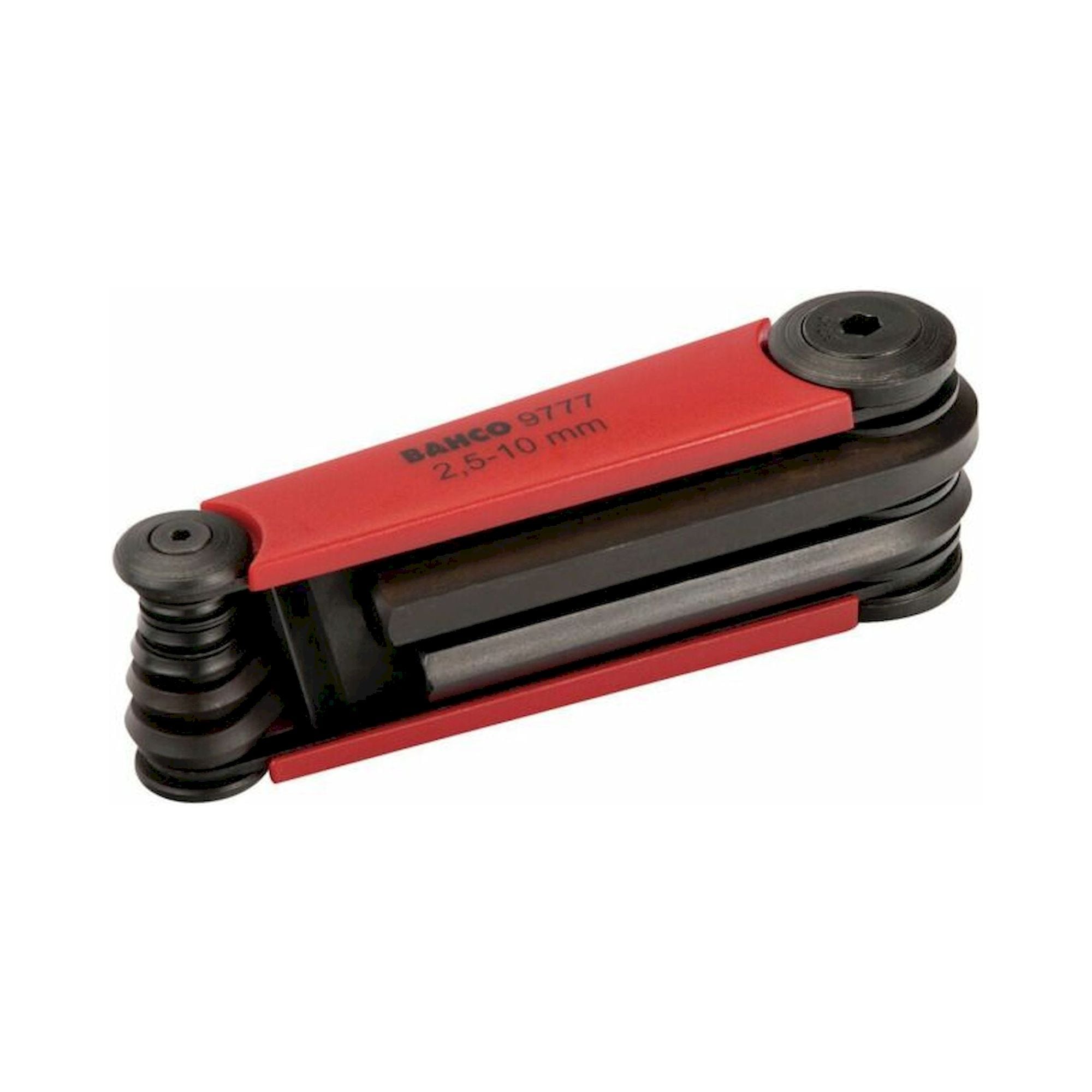 Bahco BE-9777. Jeu de tournevis hexagonaux, métrique, bruni 2.5 mm-10 mm, 7 pièces