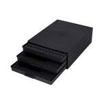 Licefa 8900038. ESD SMD Schrank 340/22 ESD-CON, 3 Schubladen á 144x SMD Box N1, schwarz