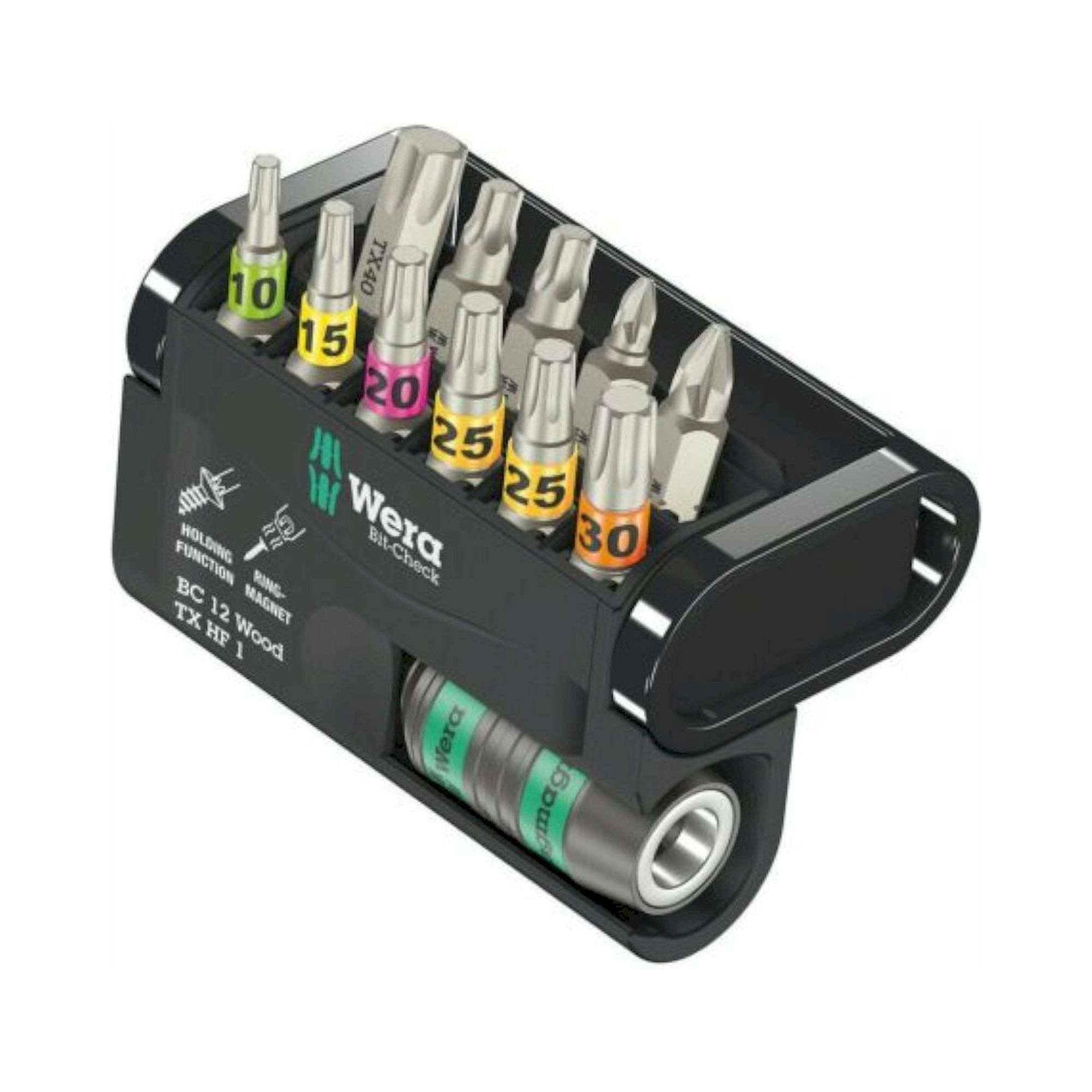 Wera 05057435001. Bit-Check 12 Wood TX HF 1, 12-teilig