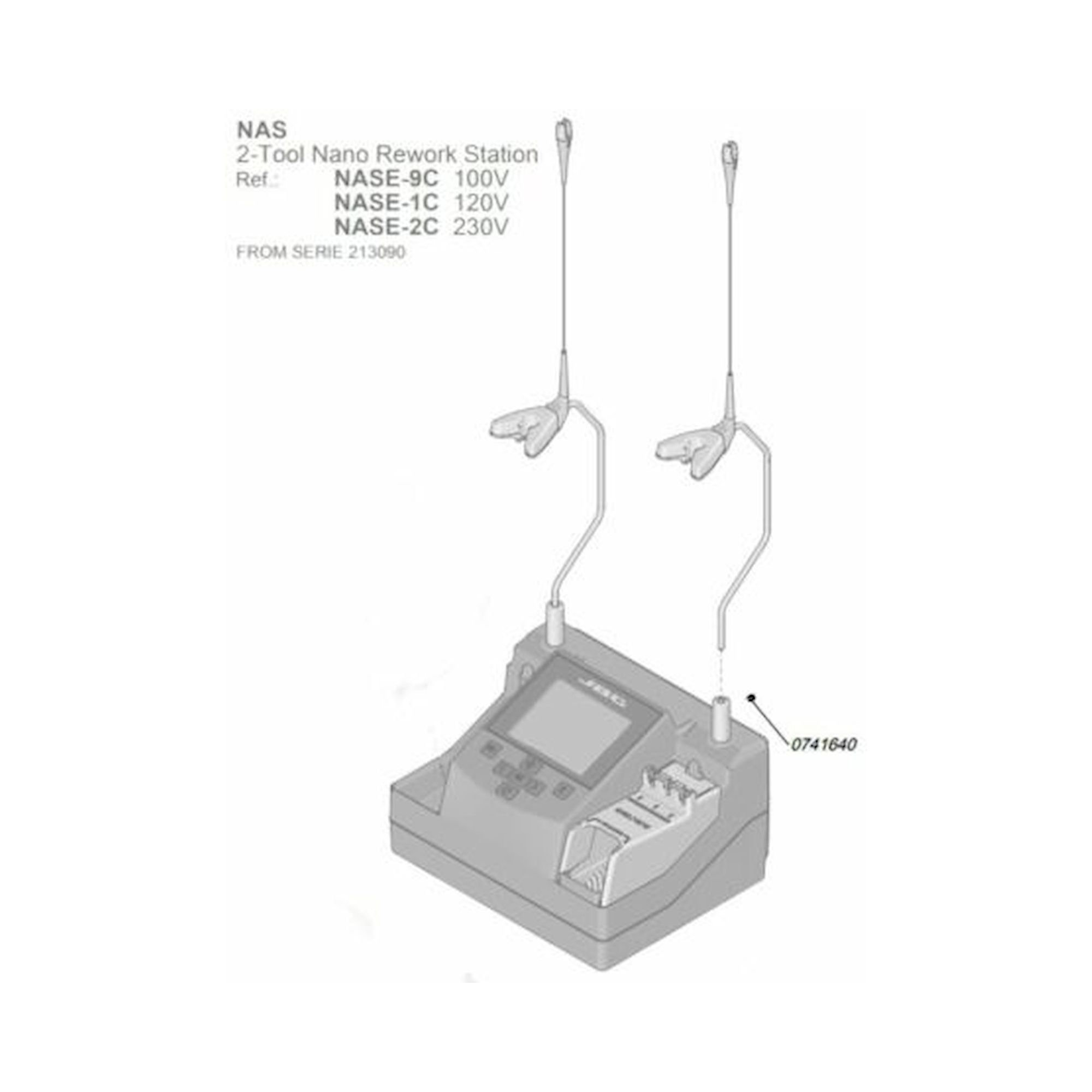 JBC 0741640. Schraube für Lötkolbenhalter NAS 2-Tool Nano Rework Station