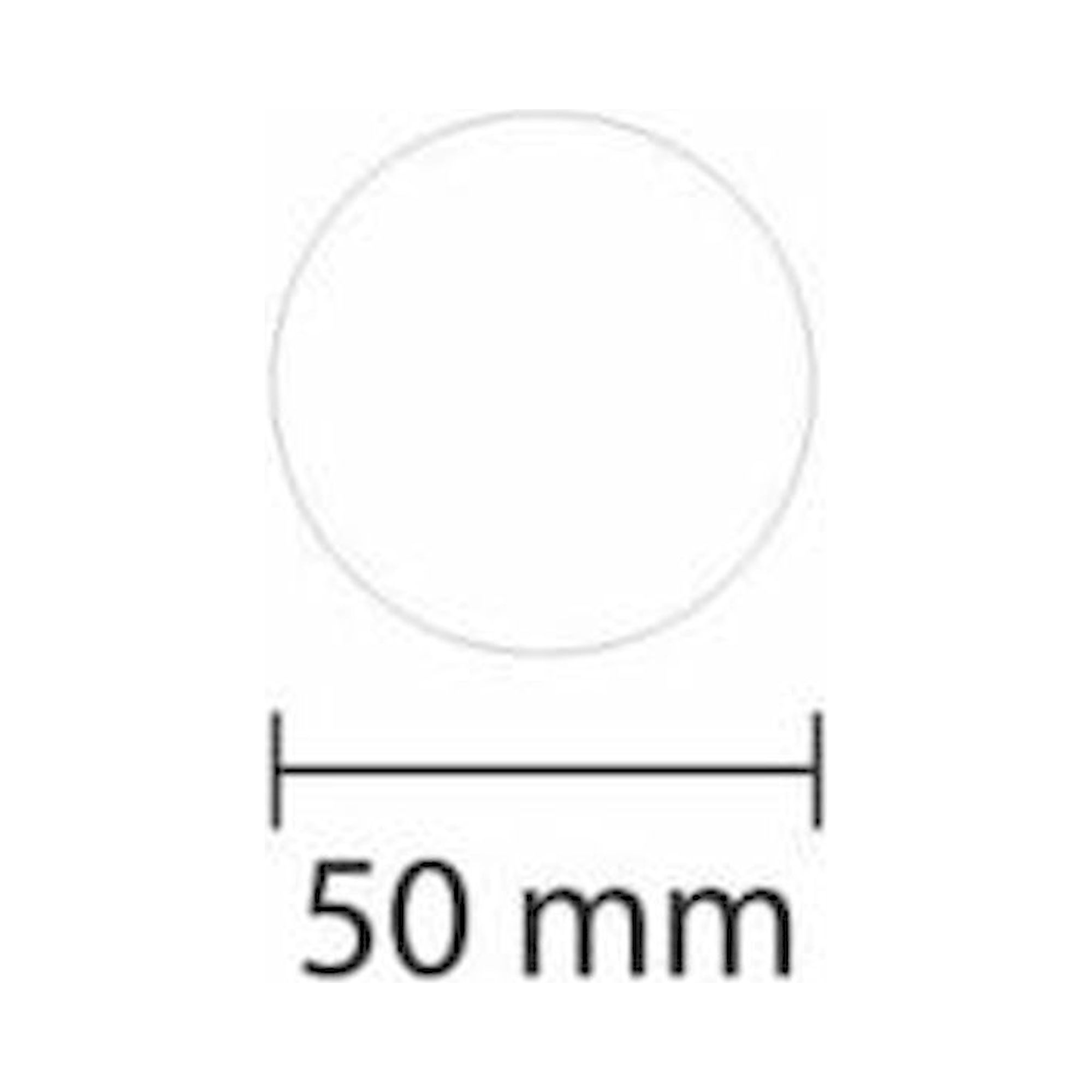 1A Tapes 5110.08.069. WT-5110 Lagerplatzkennz. weiß Ronde Ø 50mm, VPE 25 Stück