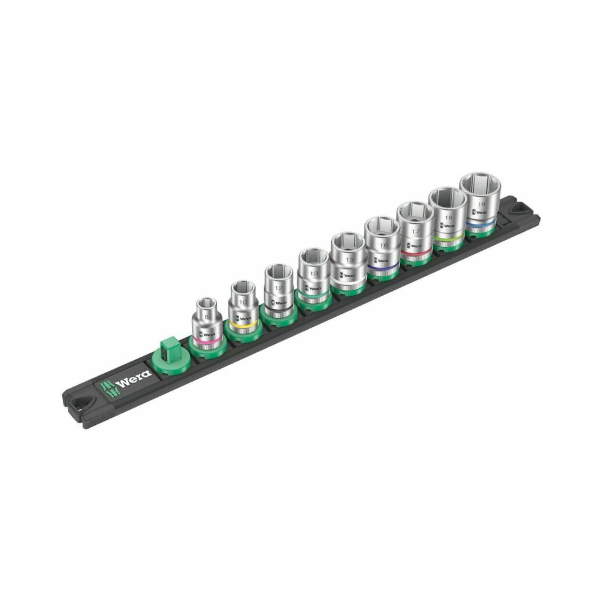 WERA 5005430001. Nut magnetic bar B 4 Zyklop socket set, 3/8" drive, 9 pieces