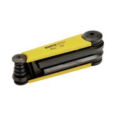 Bahco BE-9787. Offset screwdriver set (inch), hexagon, phosphated, in plastic holder, 7 pieces (3/32 to 3/8)