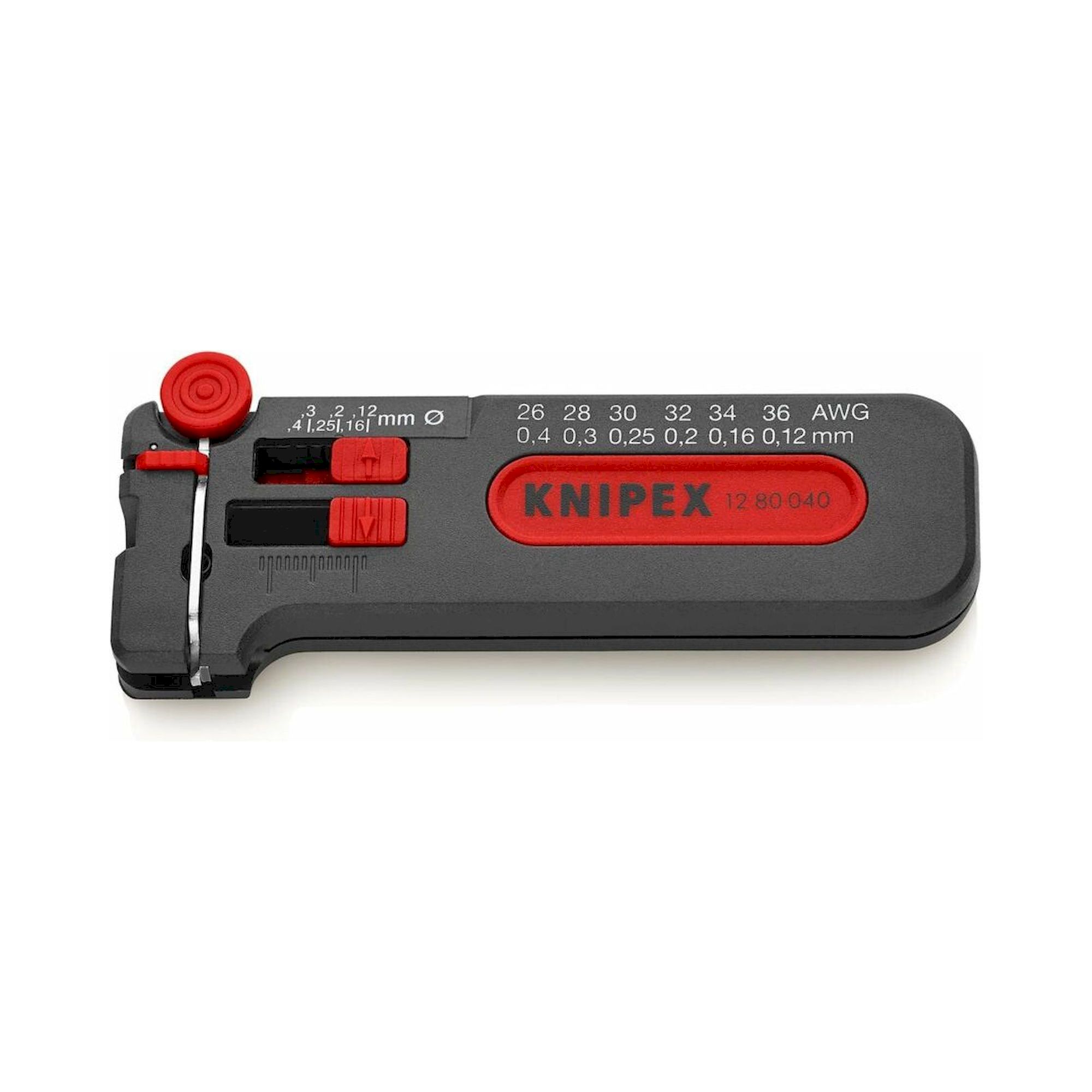 Knipex 12 80 040 SB. Mini stripping tool, 100 mm, sales packaging
