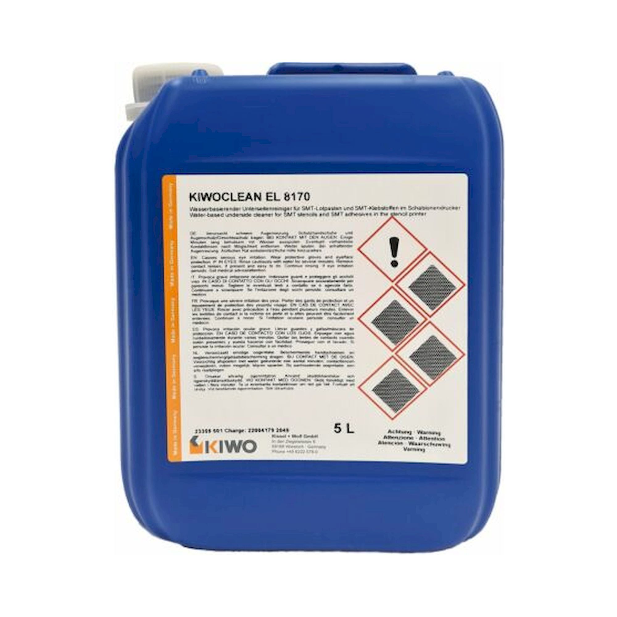 Kiwo 23359 501. KIWOCLEAN EL 8170 Schablonenunterseitenreiniger, 5 Liter