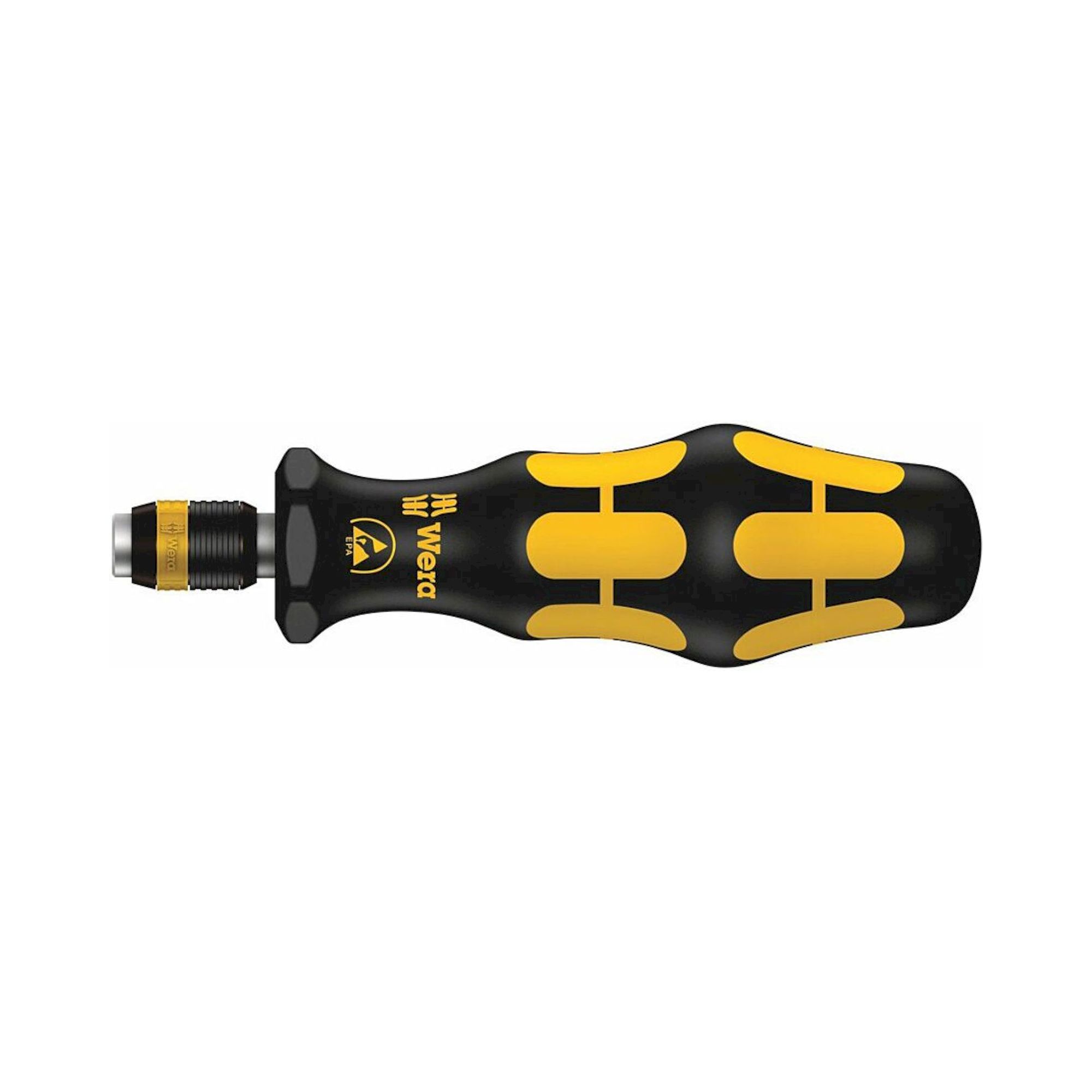 Wera 05051464001. ESD Bit-Schraubendreher 816 R, unmagnetisch, 1/4" Rapitdator Schnellwechselfutter