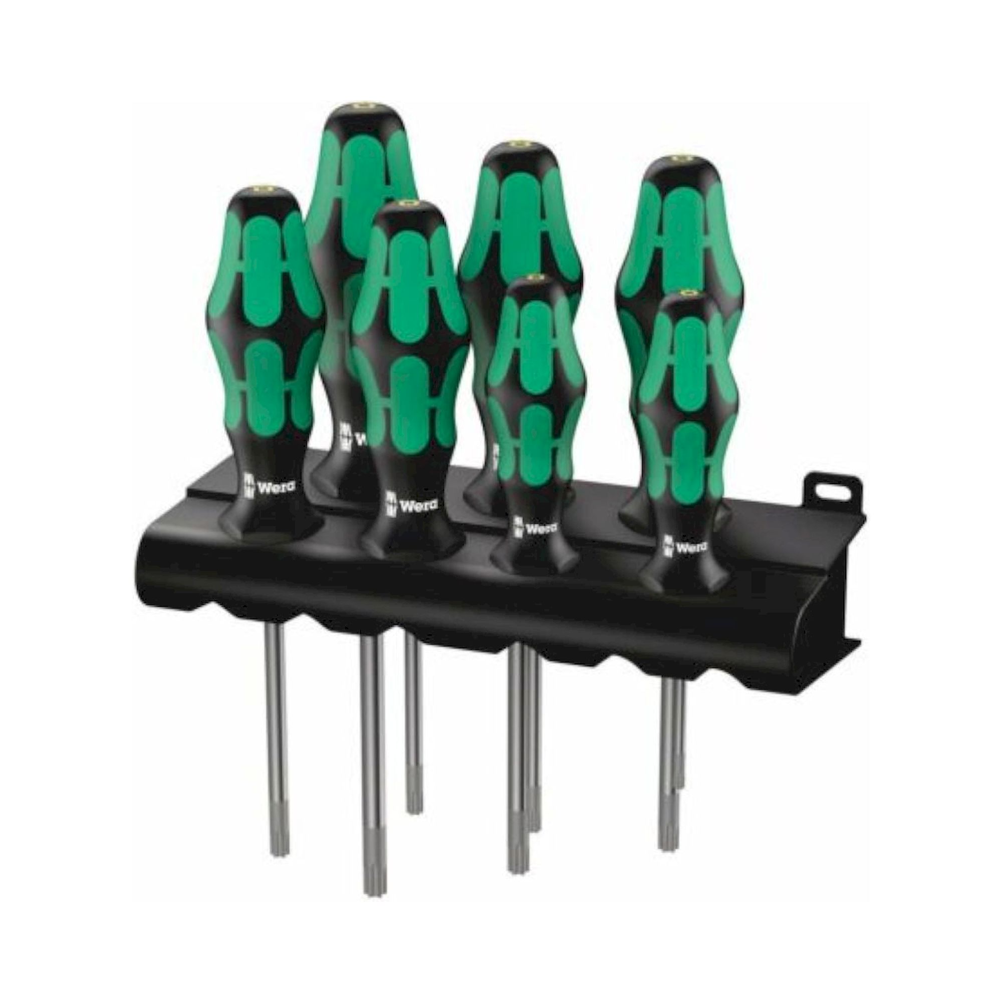 Wera 05223161001. TORX® Schraubendrehersatz mit Haltefunktion + Rack, 7-teilig