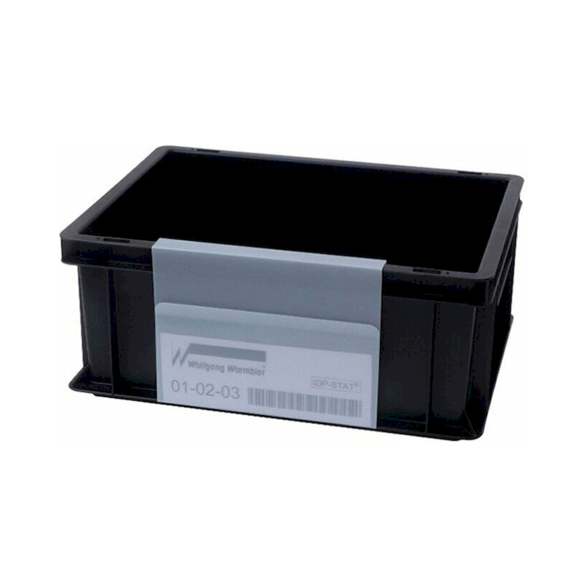 Warmbier 5221.IDP.700. Etikettenhalter IDP-STAT® PVC, zum Einhängen, 158x210x0,7mm