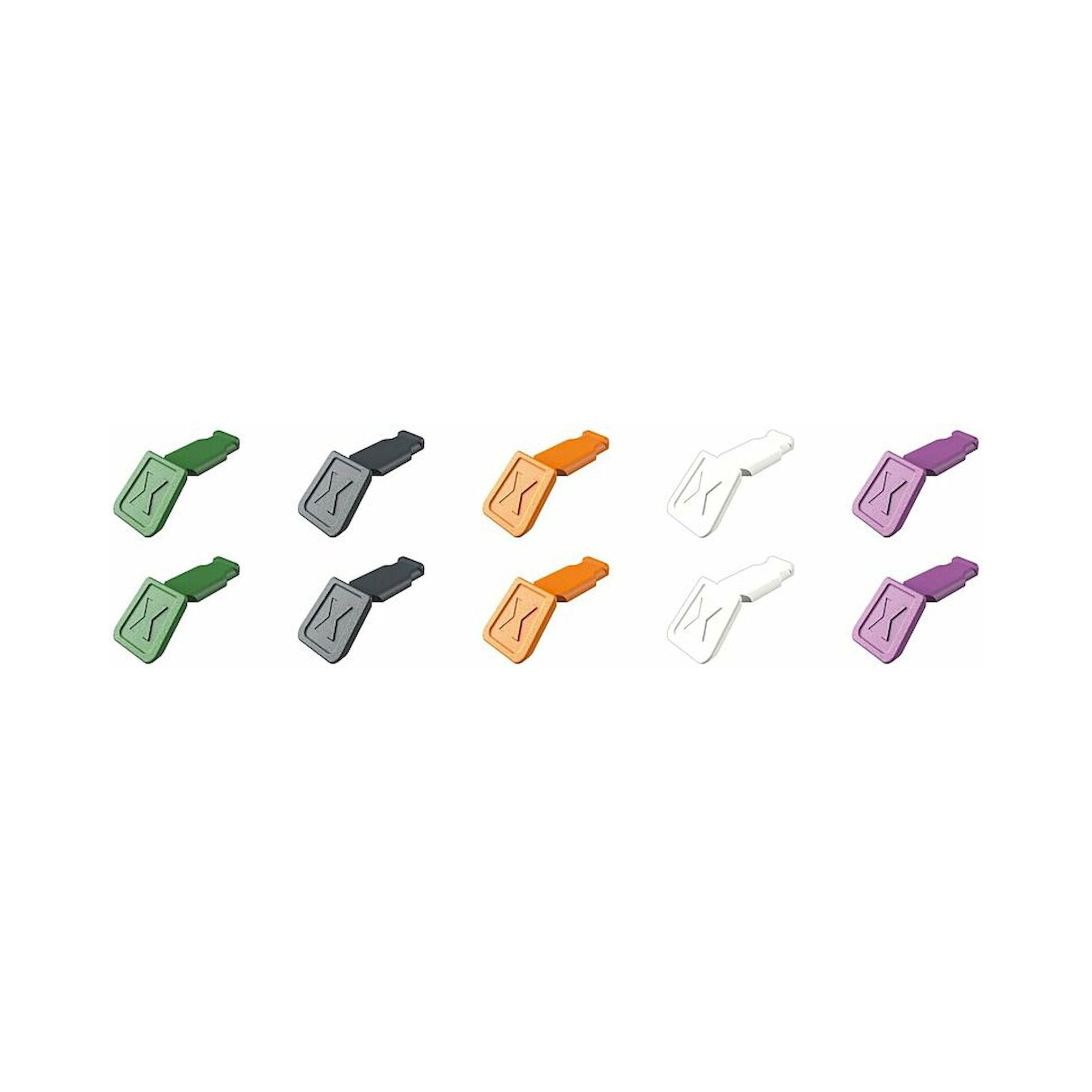 Knipex 00 61 10 C V02. ColorCode Clips, Farbmischung 2, 10 Stück