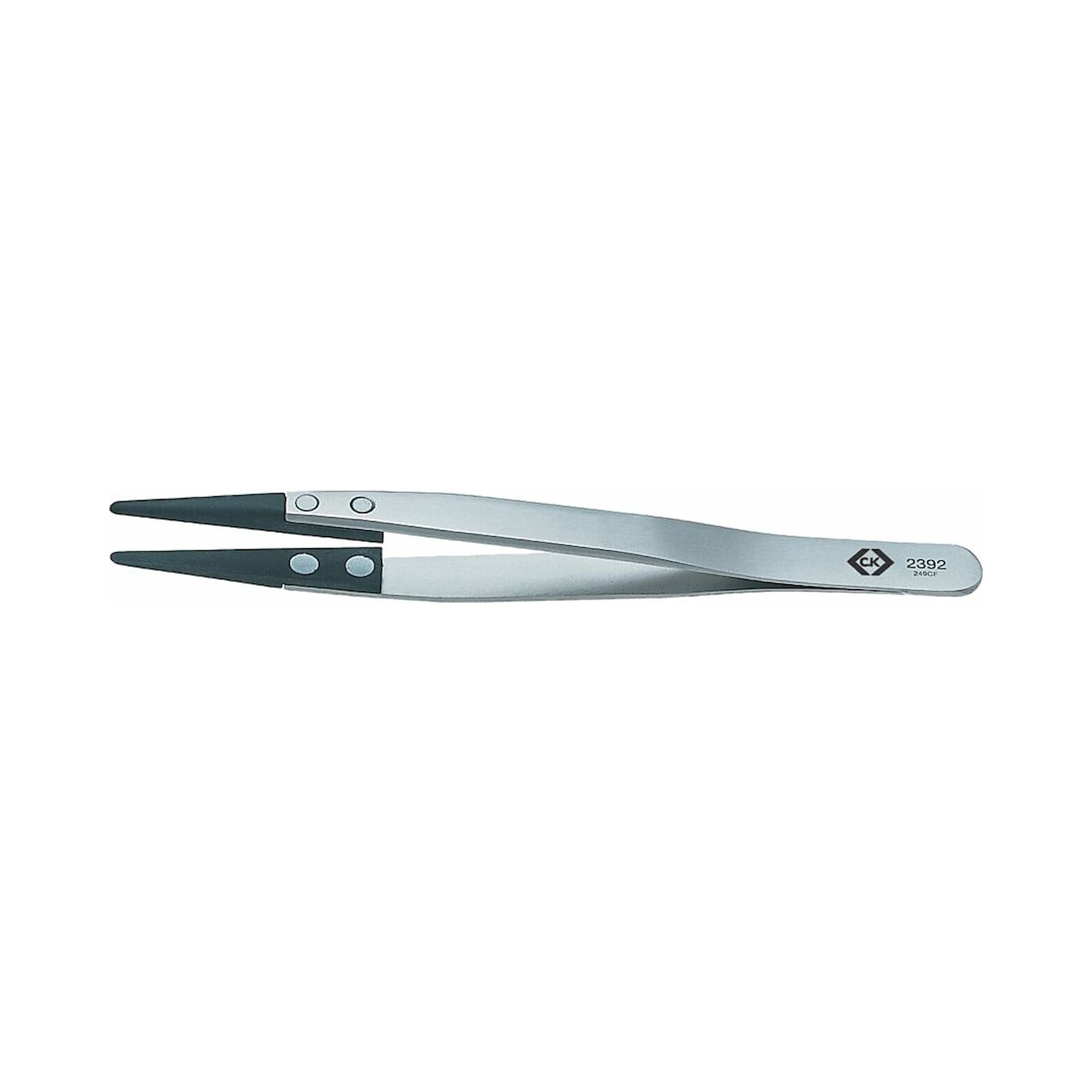 C.K T2392. Assembly tweezers, type 249CF, 130 mm