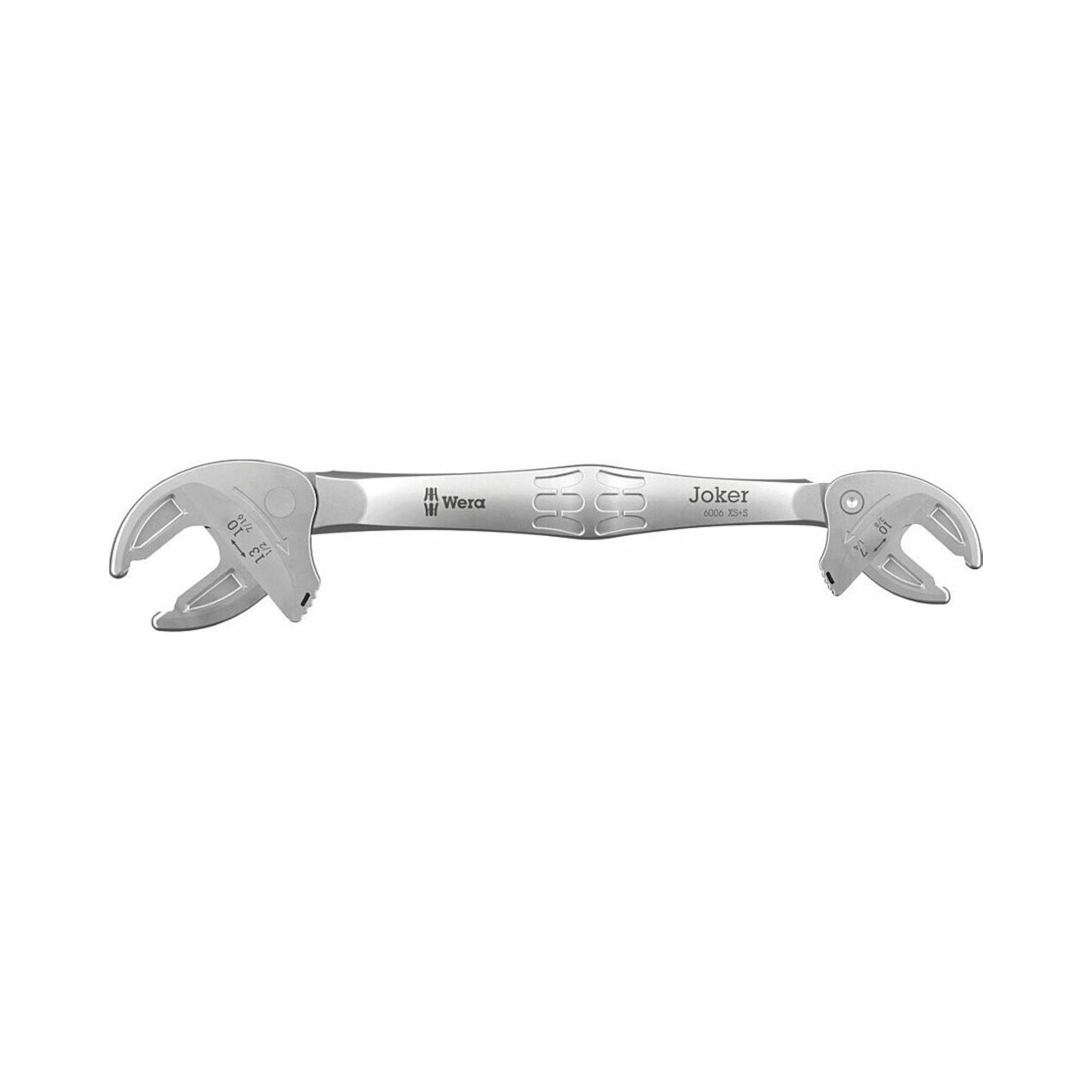 Wera 05020330001. Selbstjustierender Doppelmaulschlüssel, 7-10 x 1/4-3/8" x 10-13 x 7/16-1/2" x 161 mm