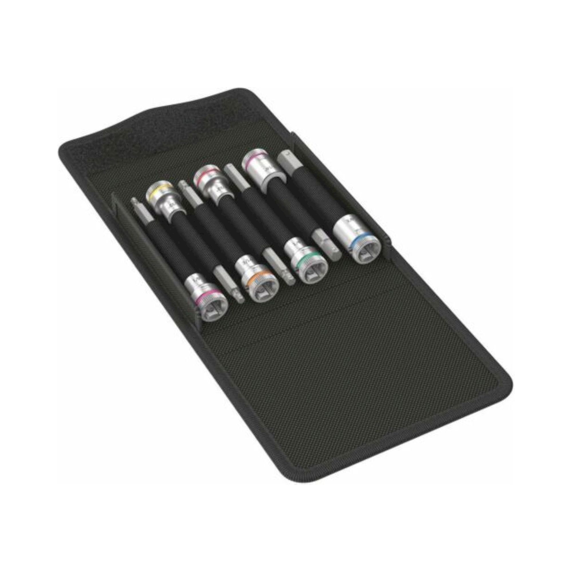 Wera 05003181001. Bitnuss-Satz, mit 3/8"-Antrieb, mit Haltefunktion für Innensechskantschrauben, 7-teilig