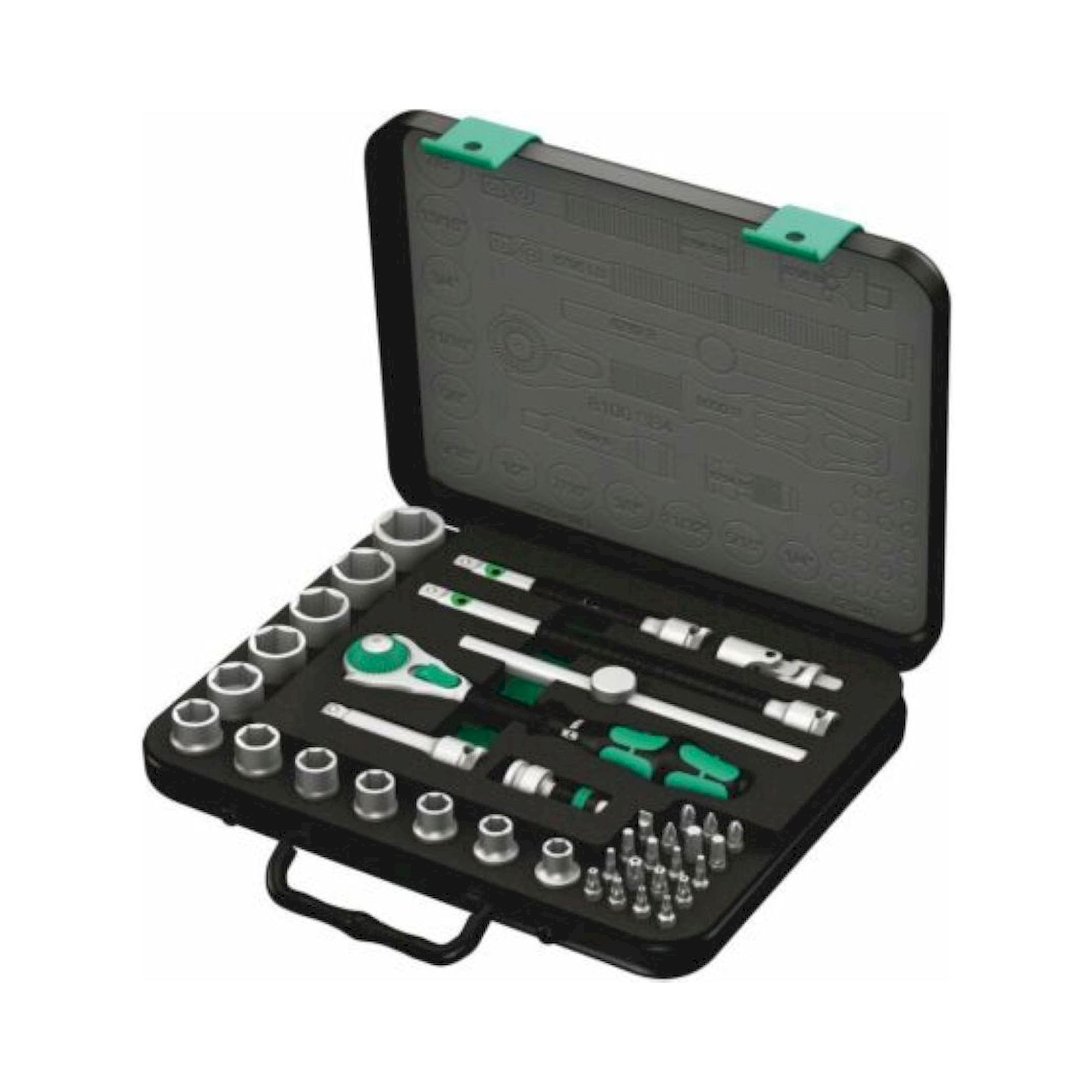 Wera 05003596001. Speed-Knarrensatz, 3/8"-Antrieb, zöllig, 38-teilig
