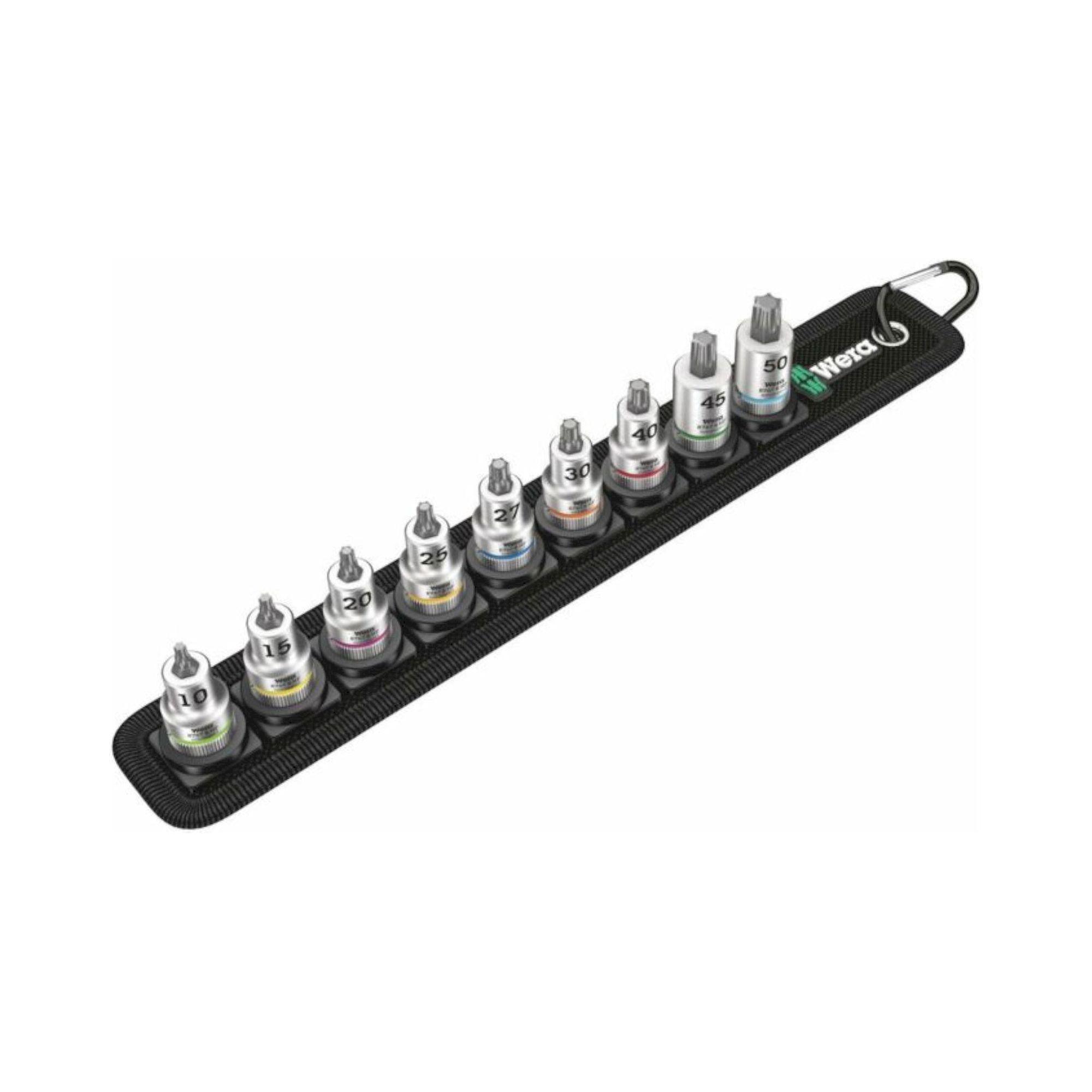 Wera 05003972001. Bitnuss-Satz TORX®, mit Haltefunktion, 3/8"-Antrieb, 9-teilig