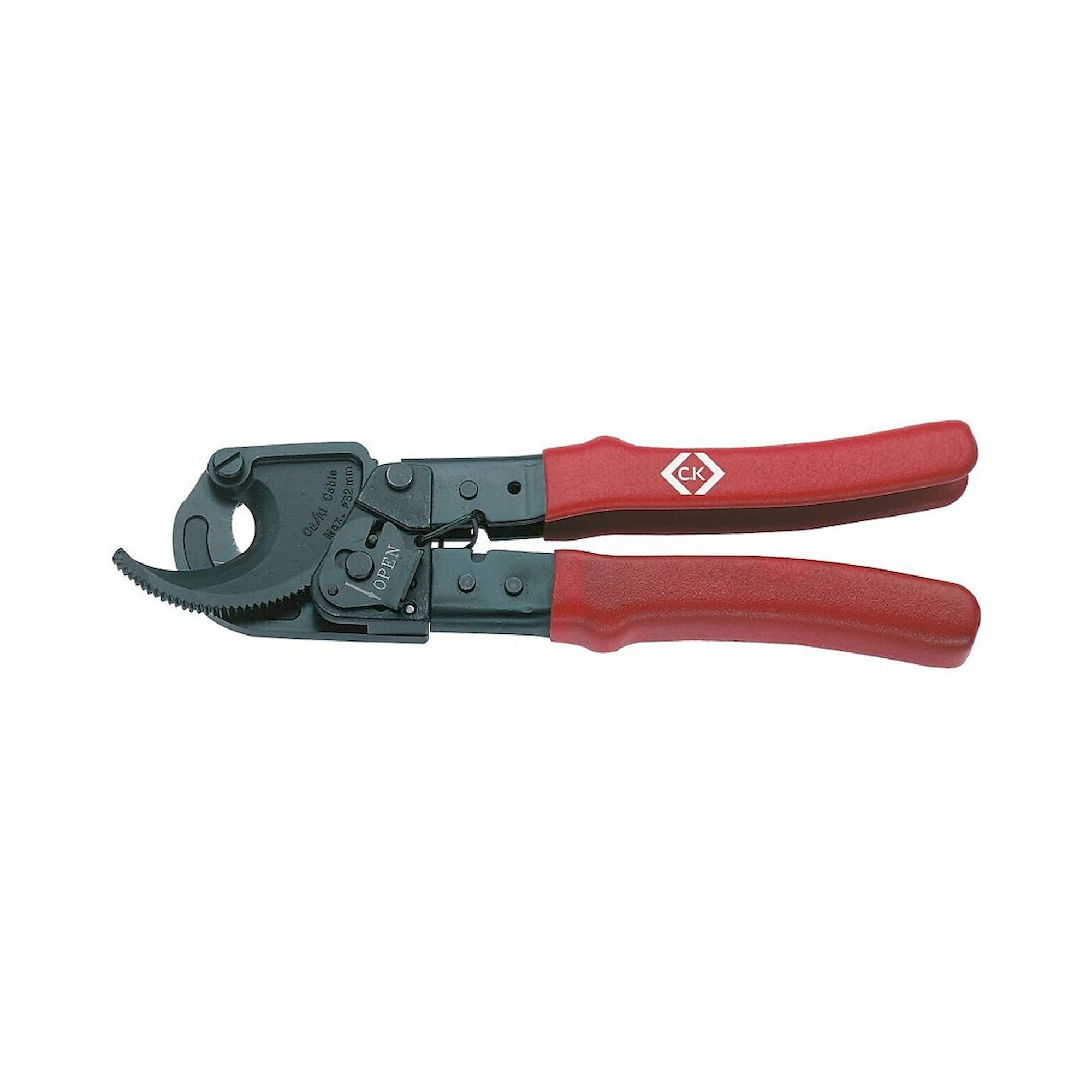 C.K 430007. Cable cutter with ratchet mechanism, 190 mm