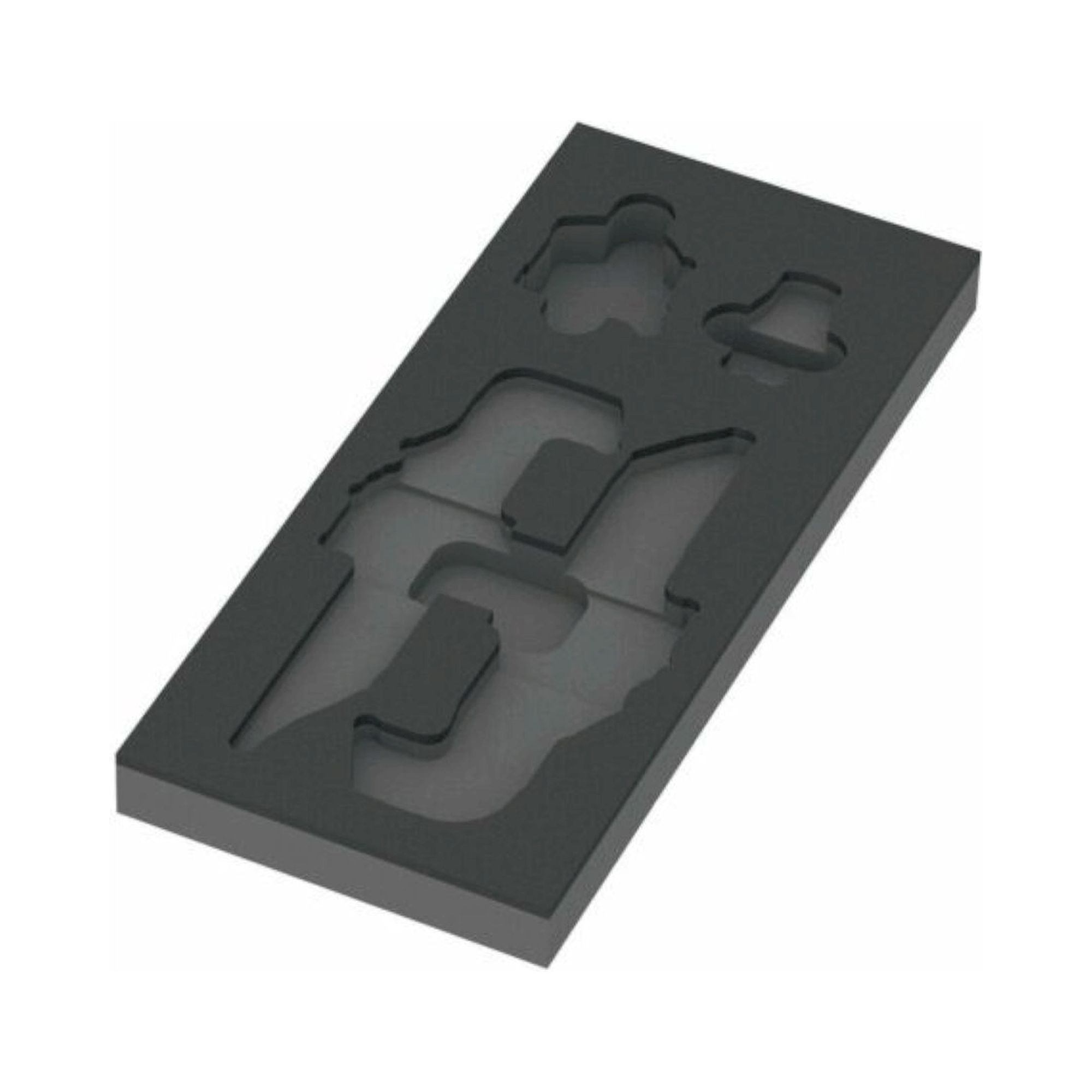 Wera 05137340001. Schaumstoffeinlage Winkelschlüssel Set 1, ohne Werkzeug, 172 x 30 x 392 mm