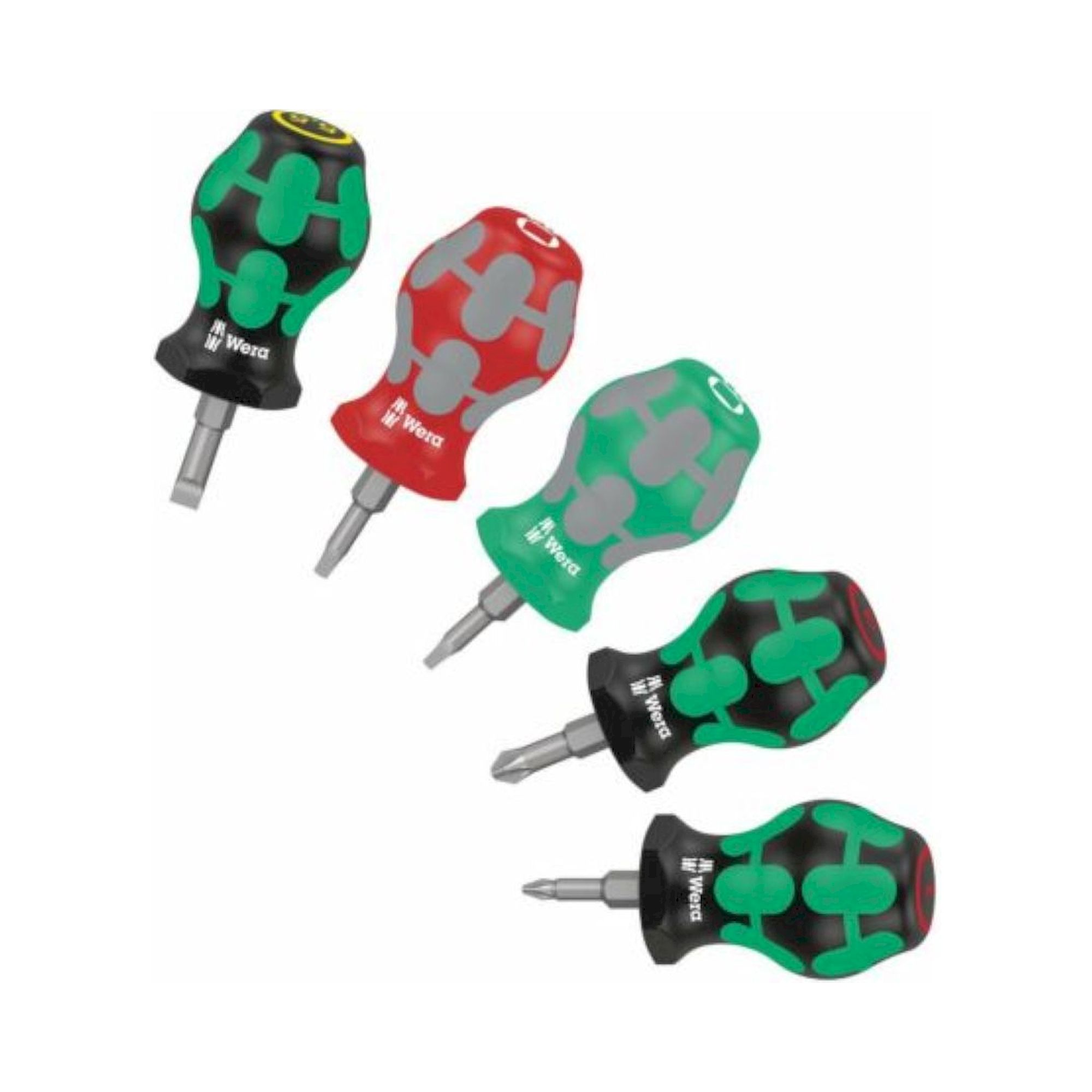 Wera 05008872001. Stubby Set 3 Schraubendrehersatz, 5-teilig