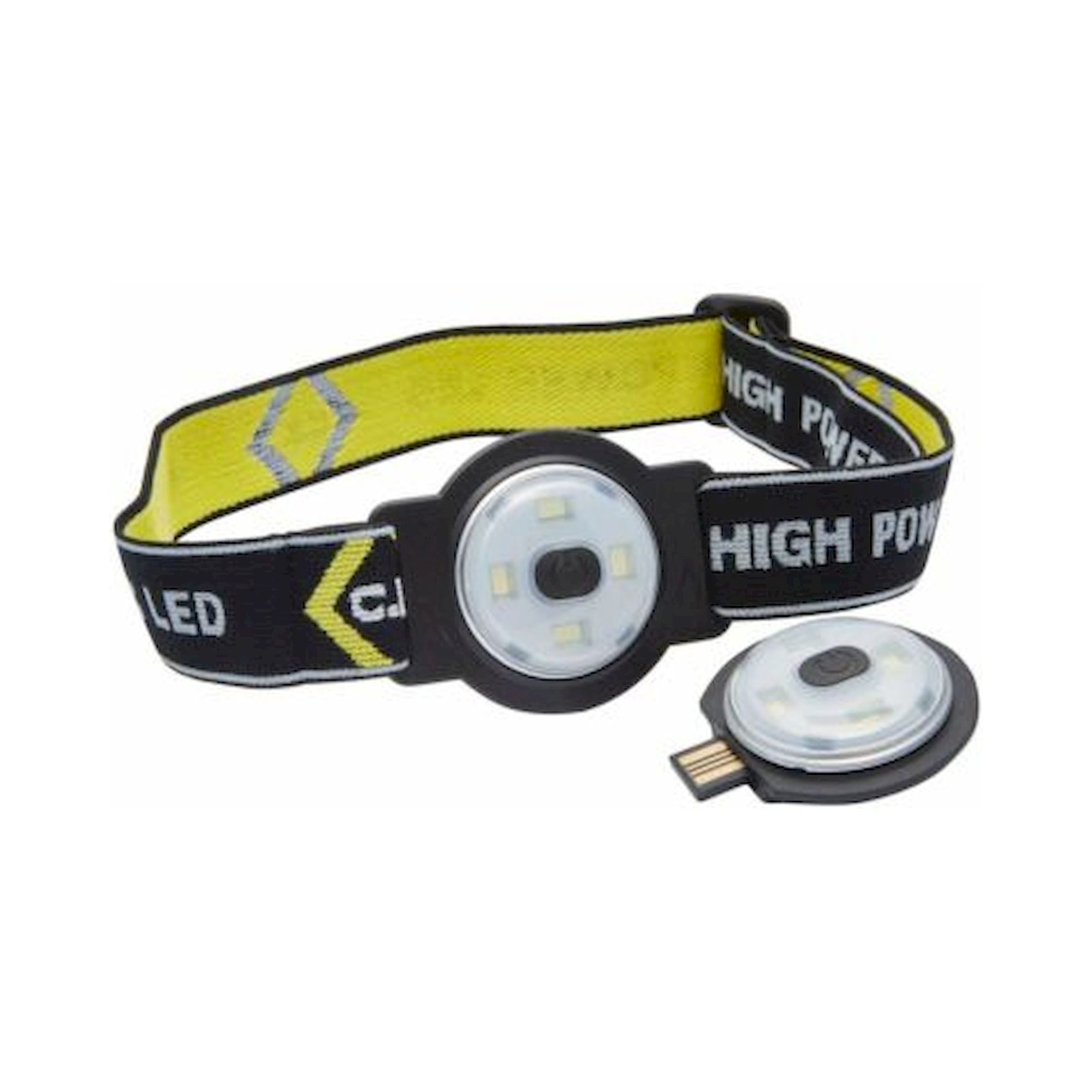 C.K T9608R2. Wiederaufladbare USB-LED Stirnlampe, 80 Lumen - Doppelpack