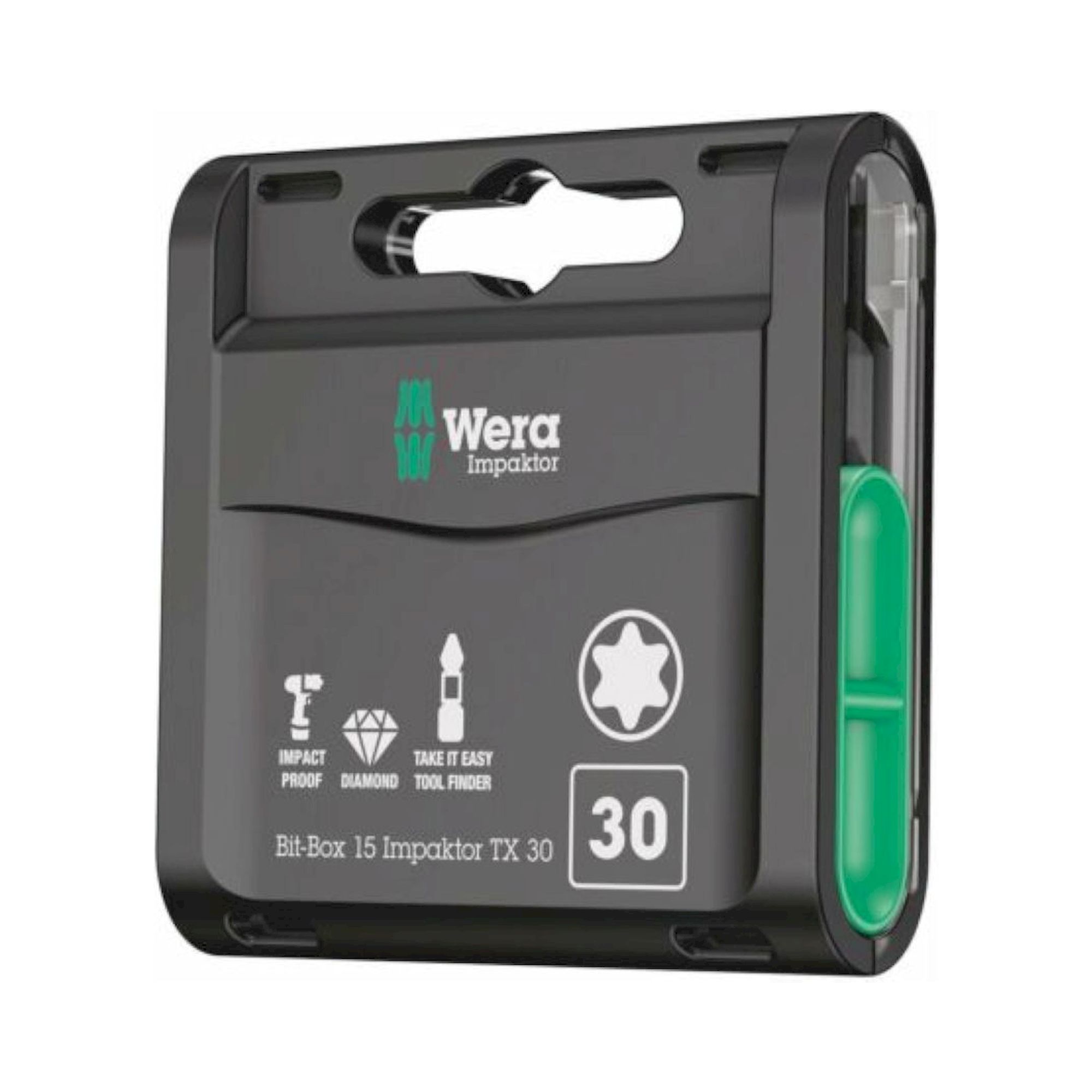 Wera 05057776001. Bit-Box 15 Impaktor TX, TX 30 x 25 mm, 15-teilig