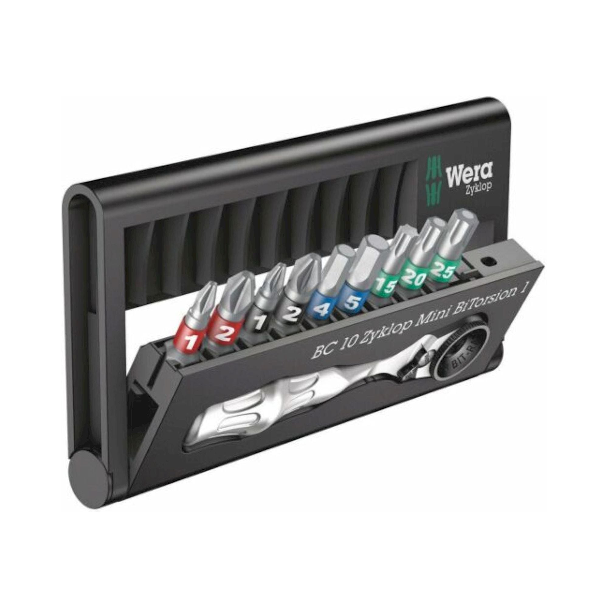 Wera 05057418001. Bit-Check 10 Zyklop Mini BiTorsion 1, 10-teilig