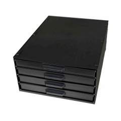 Licefa 8900047. ESD SMD Schrank 340/22 ESD-CON, 4 Schubladen inkl. SMD Box Mix, schwarz