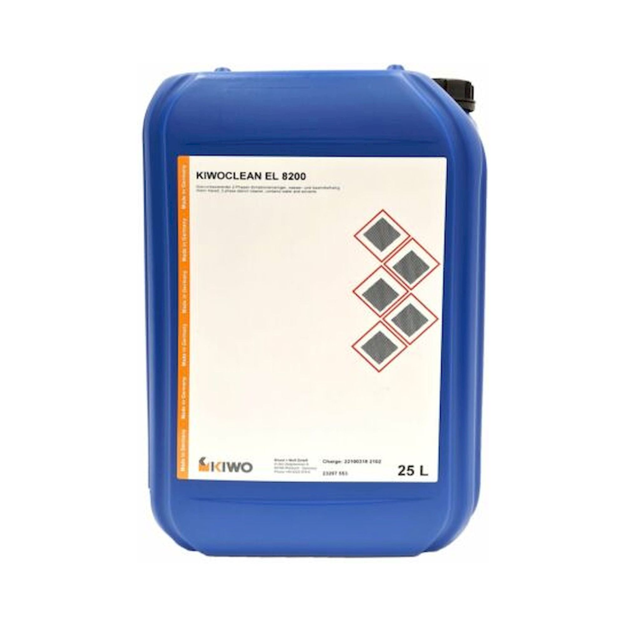 Kiwo 23207 553. KIWOCLEAN EL 8200 2-phasiger Reiniger, Metallschablonen, Fehldrucke, 25 l