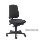 Bimos 9633-6801. All-In-One Trend 2 Arbeitsdrehstuhl, Stoffpolster schwarz