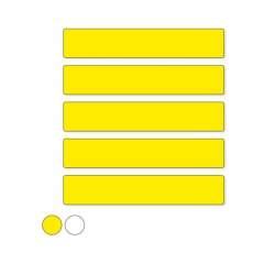 1A Tapes 5110.04.200-1200.S. WT-5110 Kennzeichnung PVC Zebrastreifen 200mmx1200mm gelb Set abgerundet