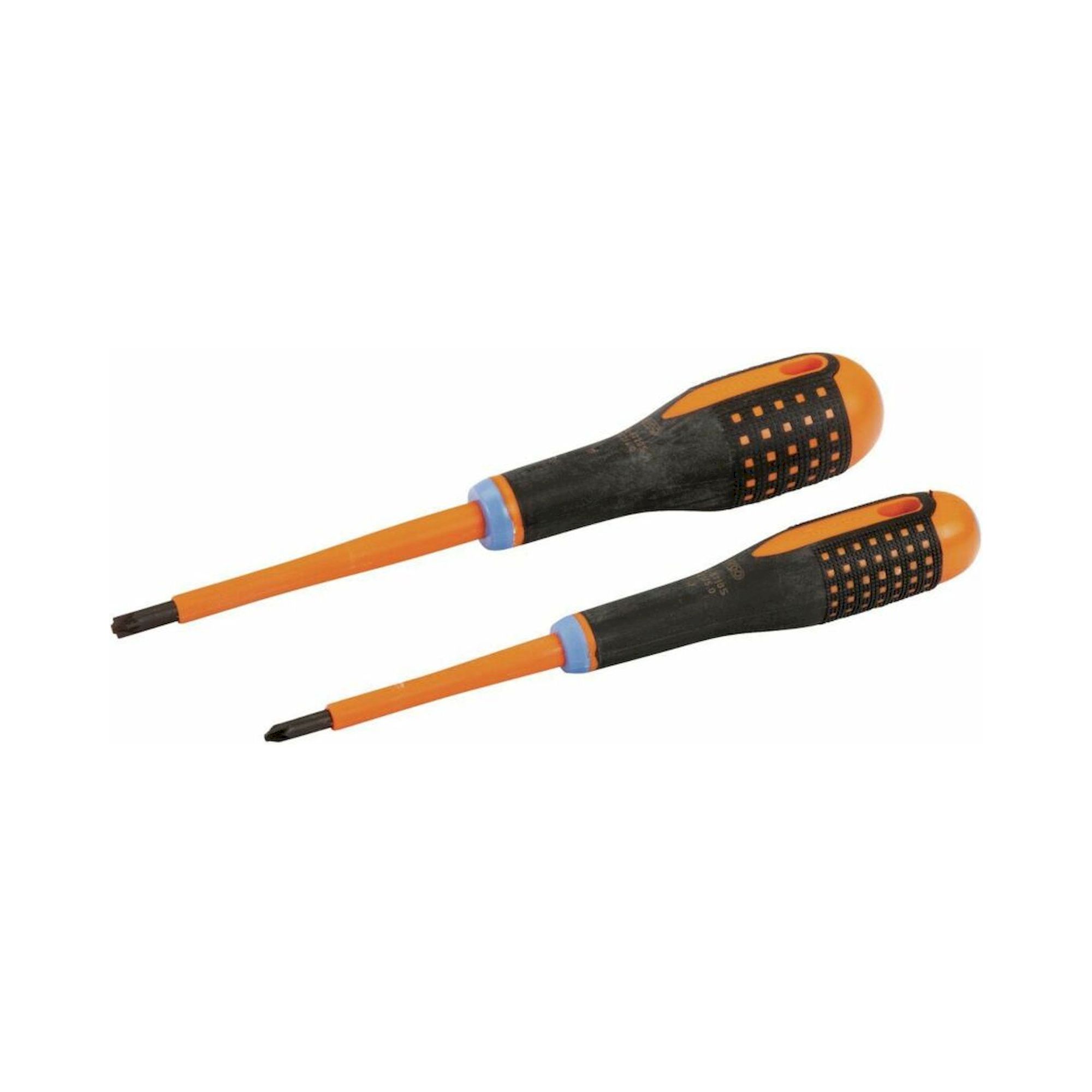 Bahco BE-9890S. Set of VDE-insulated Ergo screwdriver with 3-component handle for slotted and Pozidriv combination screws, 5 pieces