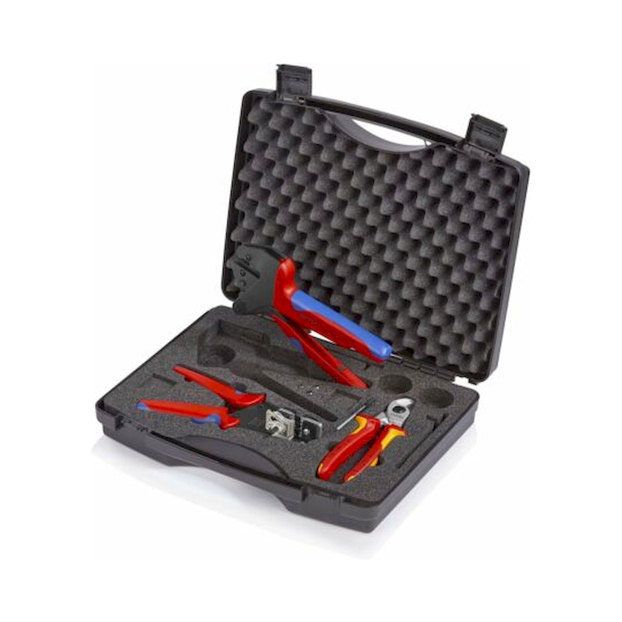 Knipex 97 91 03. Werkzeugkoffer, bestückt mit Werkzeugen für den Photovoltaik-Bereich