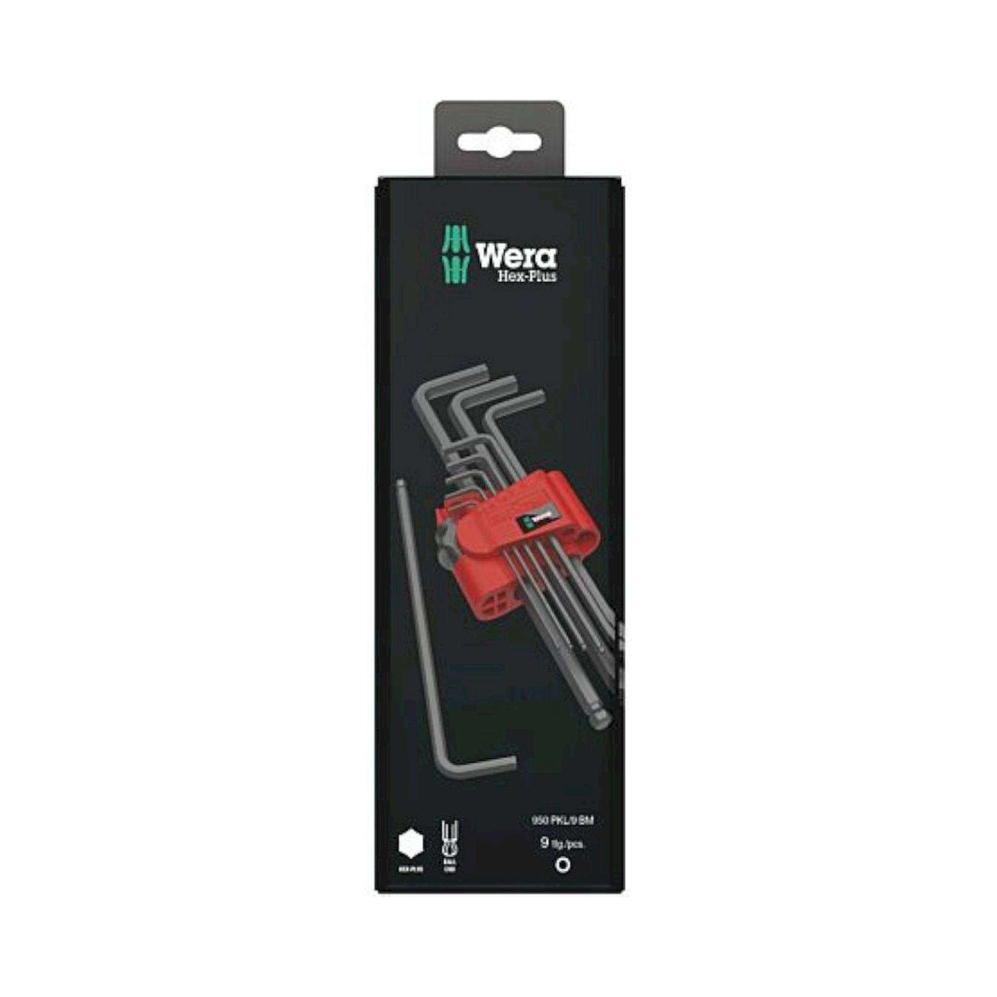Wera 05073596001. Winkelschlüsselsatz, metrisch, BlackLaser, 9-teilig