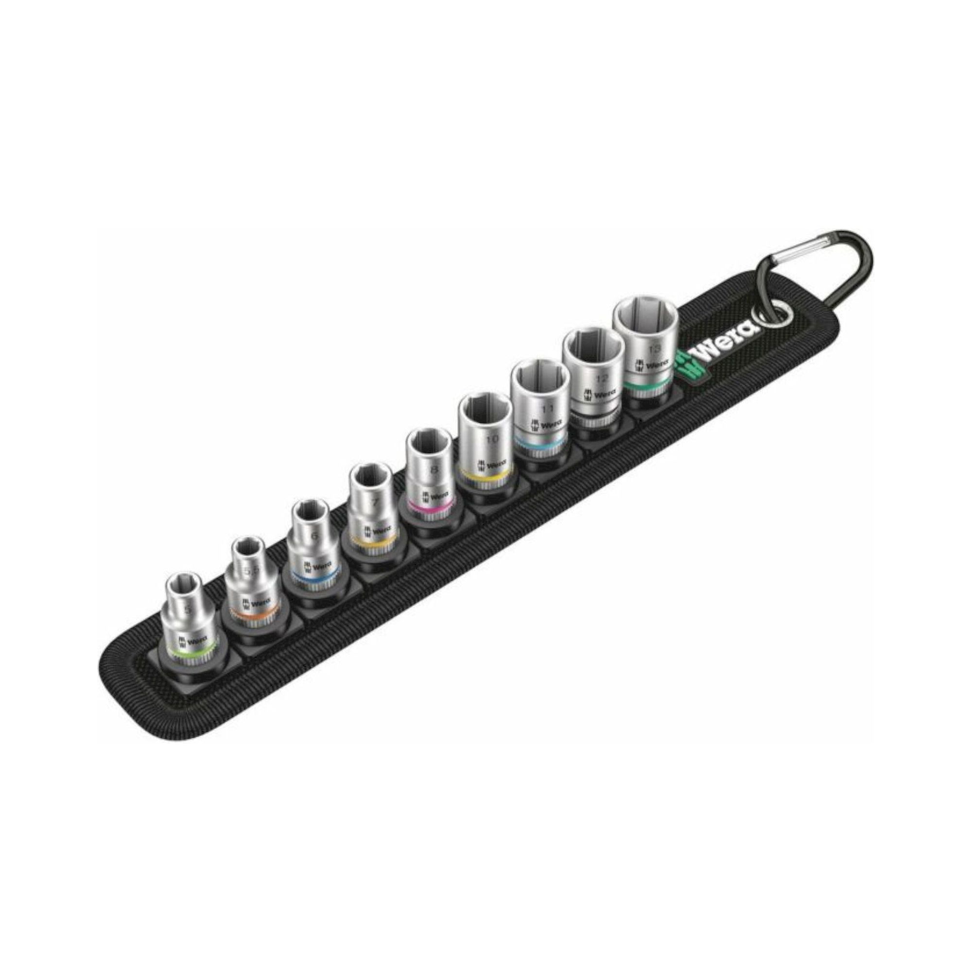 Wera 05003883001. Steckschlüsseleinsatz-Satz, 1/4"-Antrieb, 9-teilig