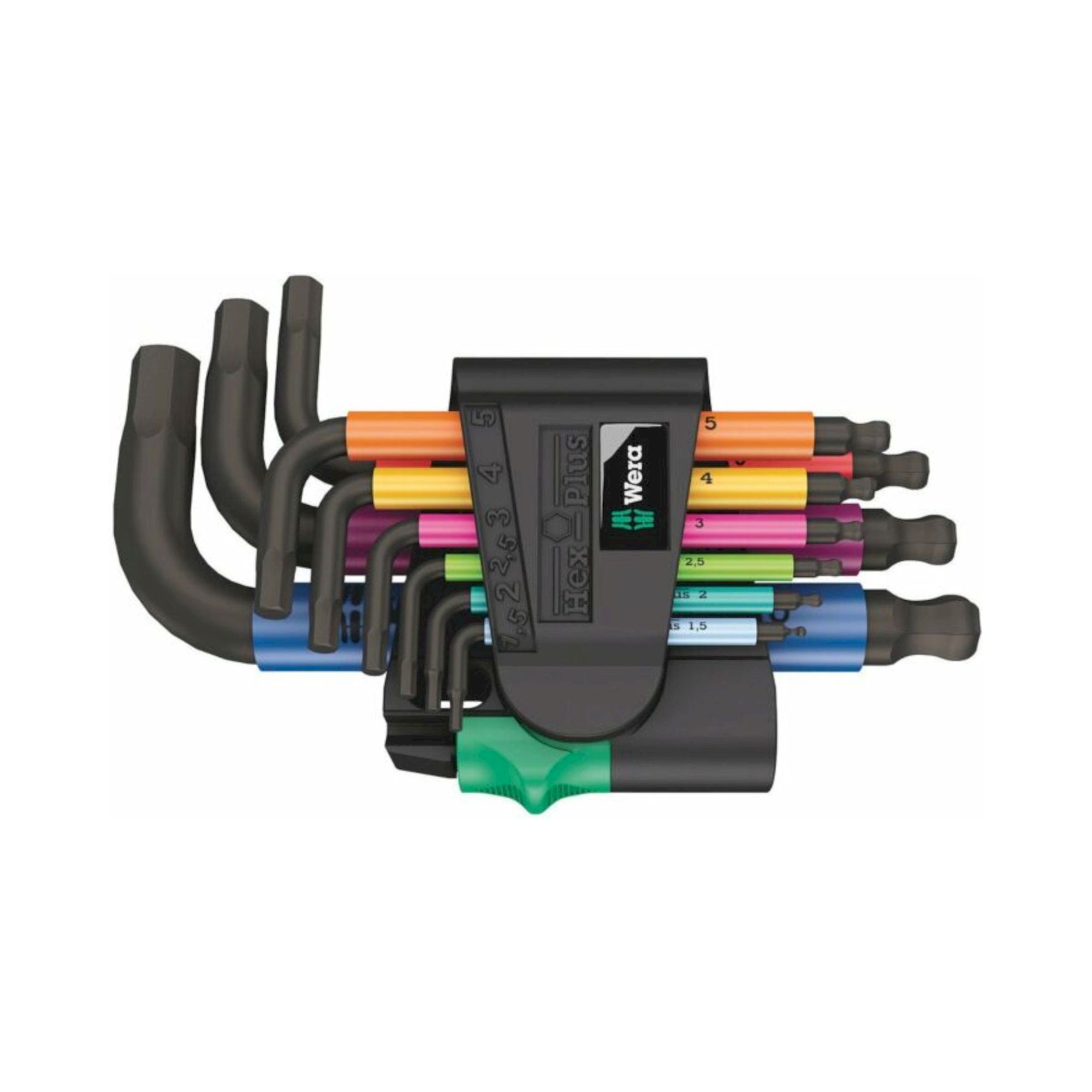 Wera 05133164001. Winkelschlüsselsatz, metrisch, BlackLaser, 9-teilig