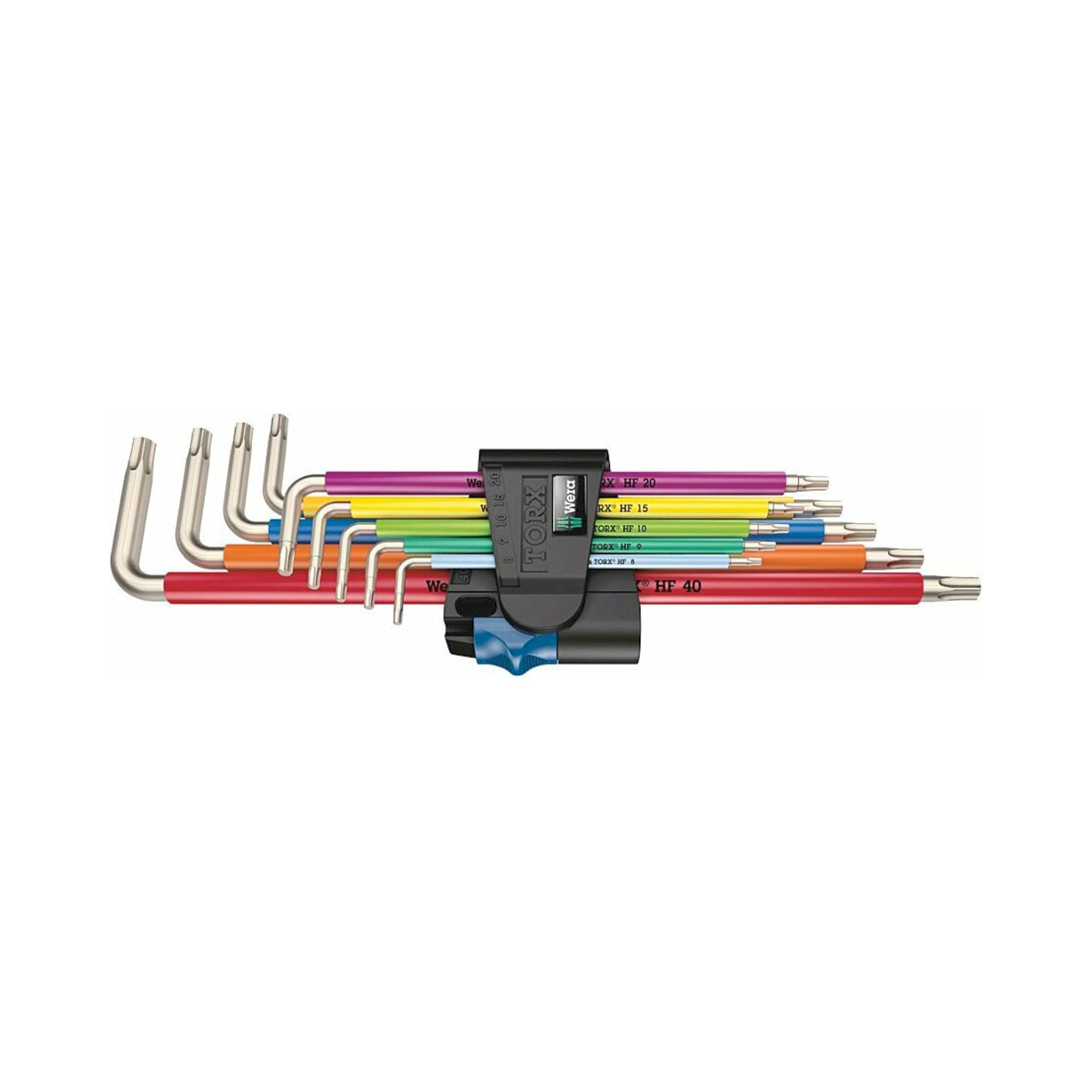Wera 05022689001. Winkelschlüsselsatz mit Haltefunktion, Edelstahl, 9-teilig