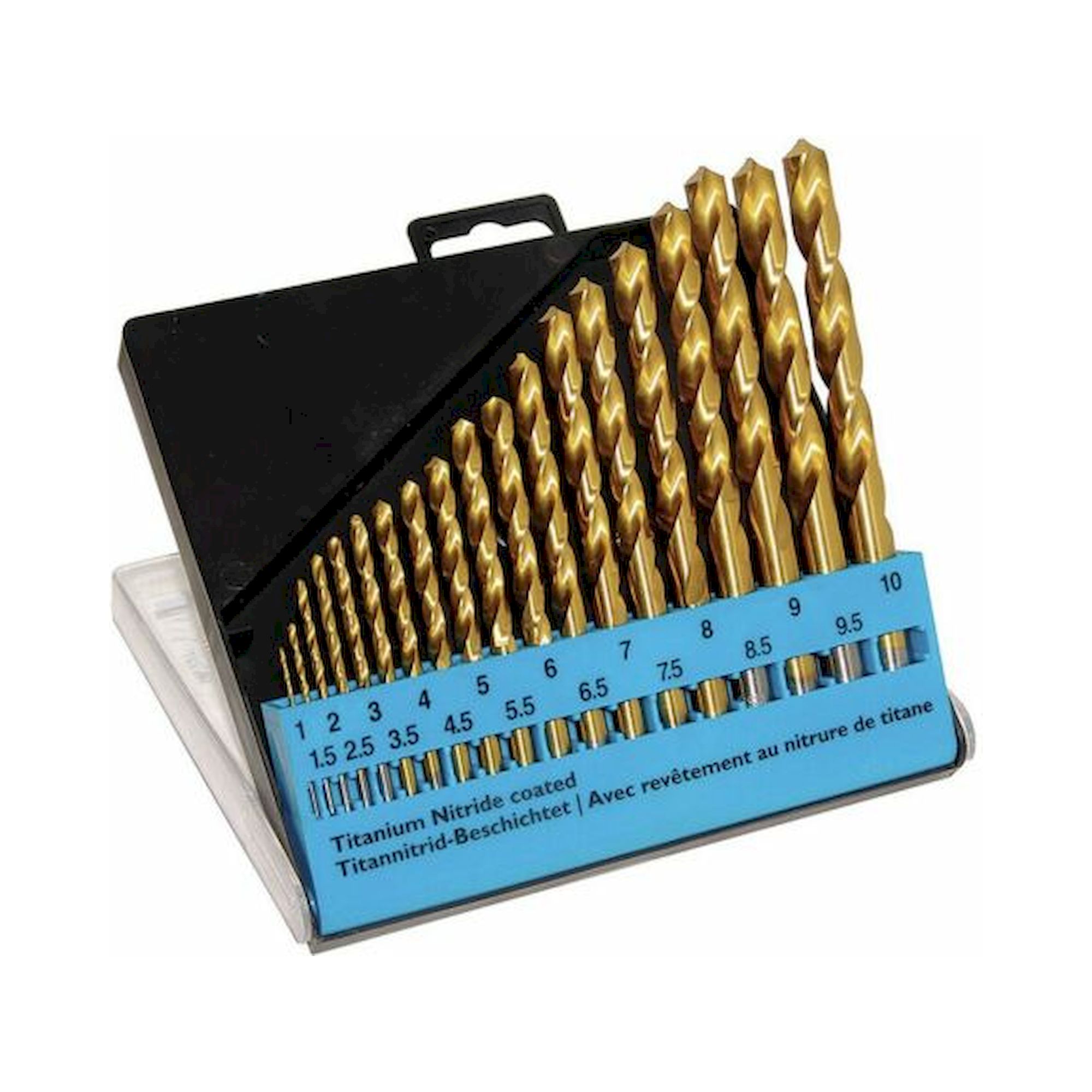 C.K T3291. Metal drill set, TIN coated, 19 pieces