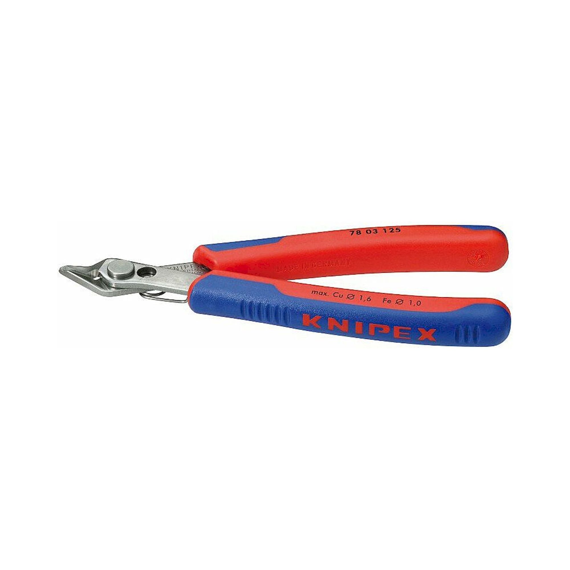 Knipex 78 03 125. Electronic-Super-Knips®, Seitenschneider, fein, 125 mm