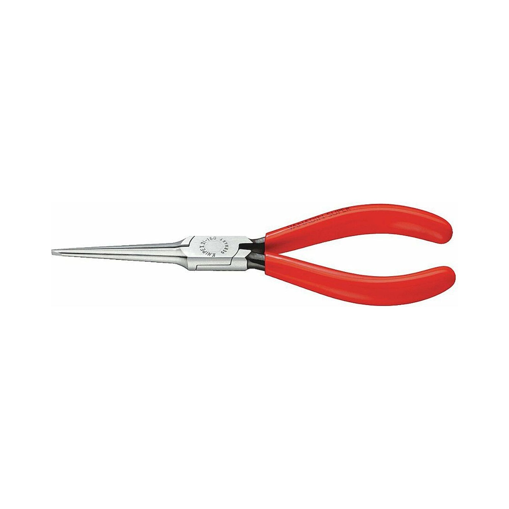 Knipex 31 11 160 SB. Greifzange (Nadelzange) mit Kunststoff überzogen, schwarz atramentiert, 160 mm (SB-Karte/Blister)