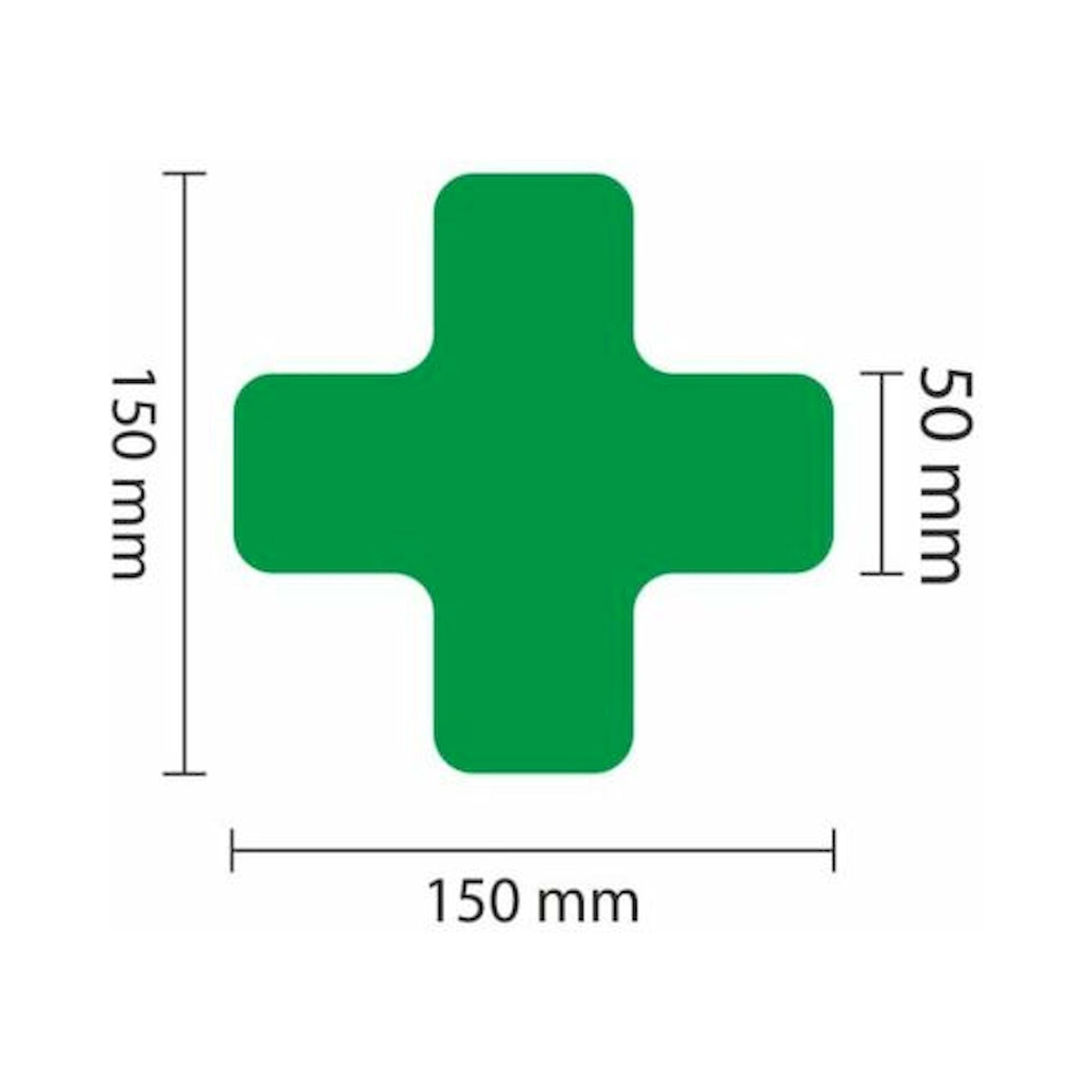1A Tapes 5110.02.062. WT-5110 Lagerplatzkennz. grün X-Stück 50mm (L:150mm), VPE 25 Stück