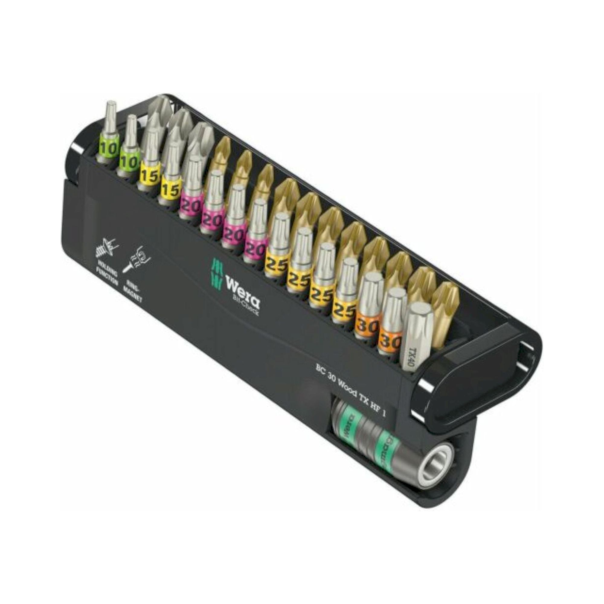 Wera 05057436001. Bit-Check 30 Wood TX HF 1, 30-teilig