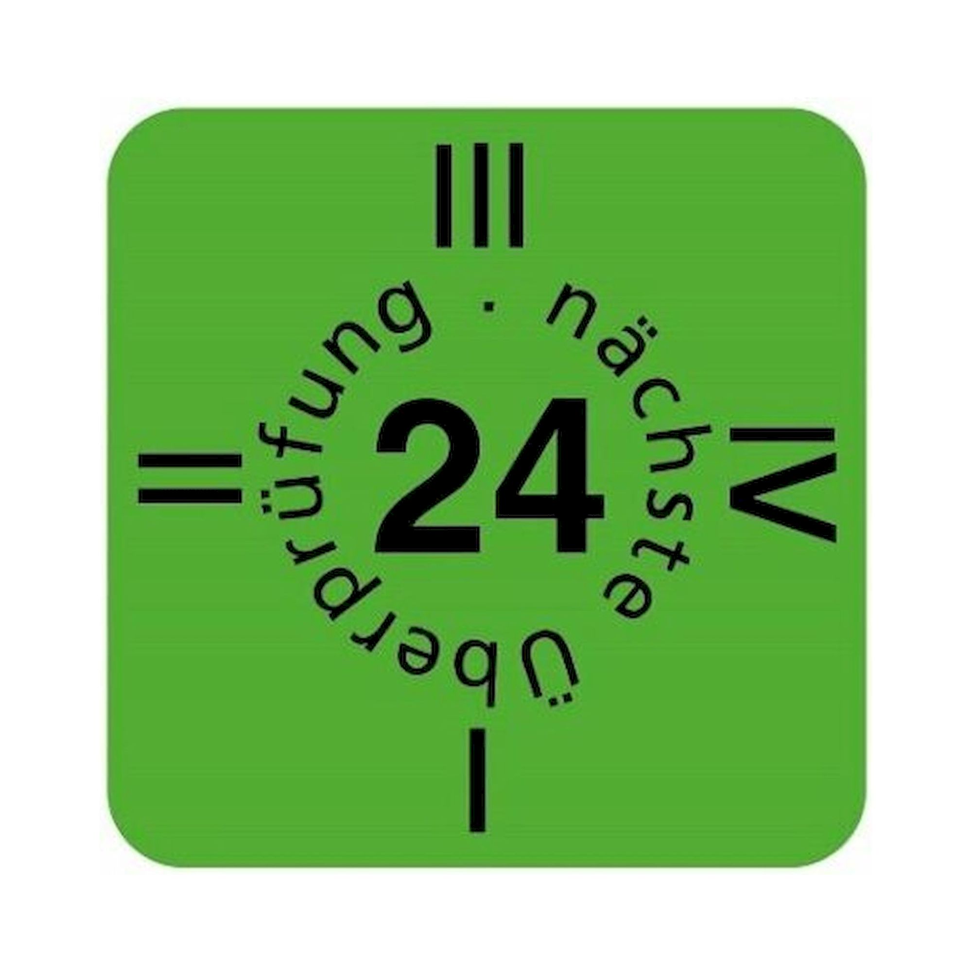 Warmbier 2850.6035.24.D. Aufkleber ESD-Prüfung 2024 grün