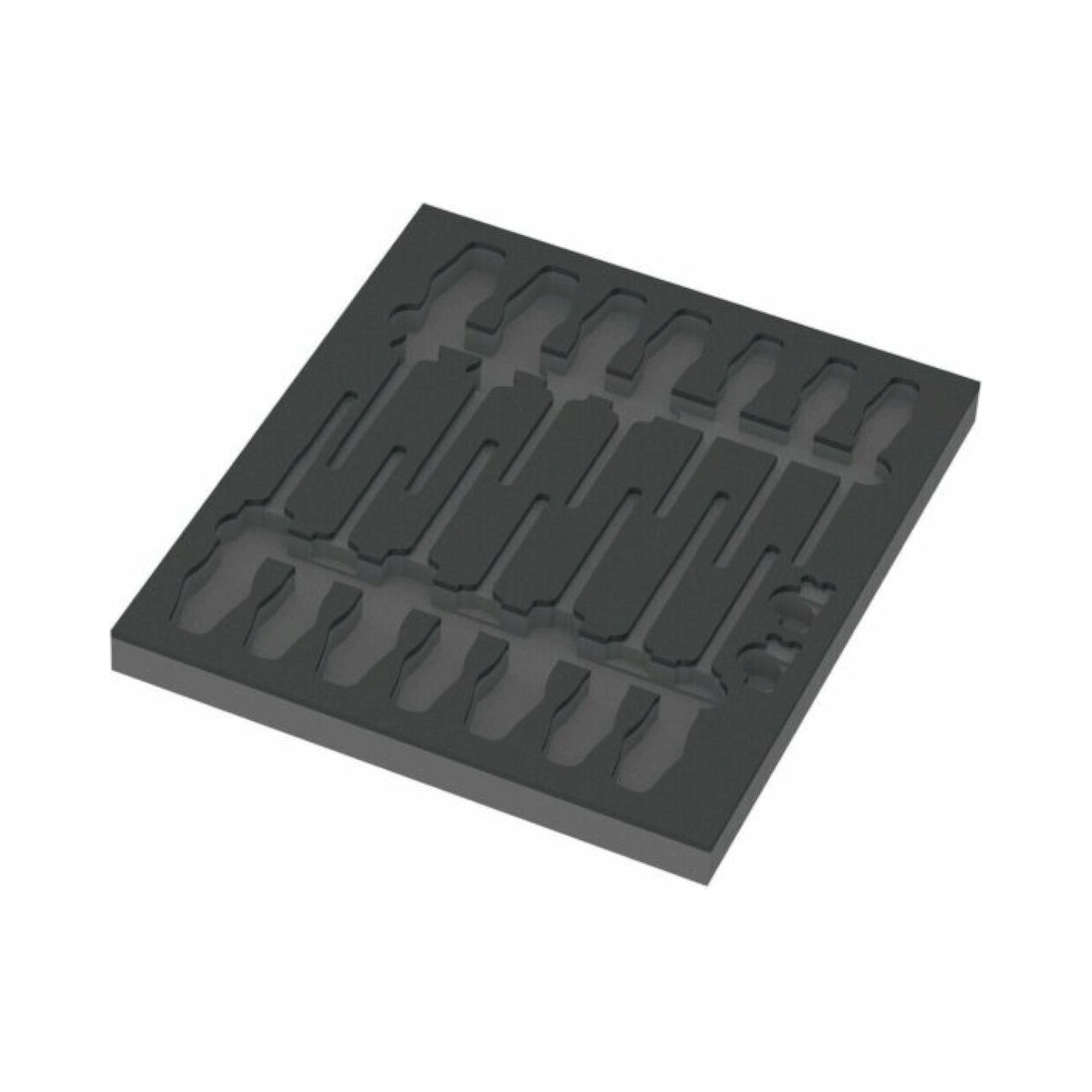 Wera 05137311001. Schaumstoffeinlage VDE Schraubendreher Set 1, ohne Werkzeug, 344 x 30 x 392 mm