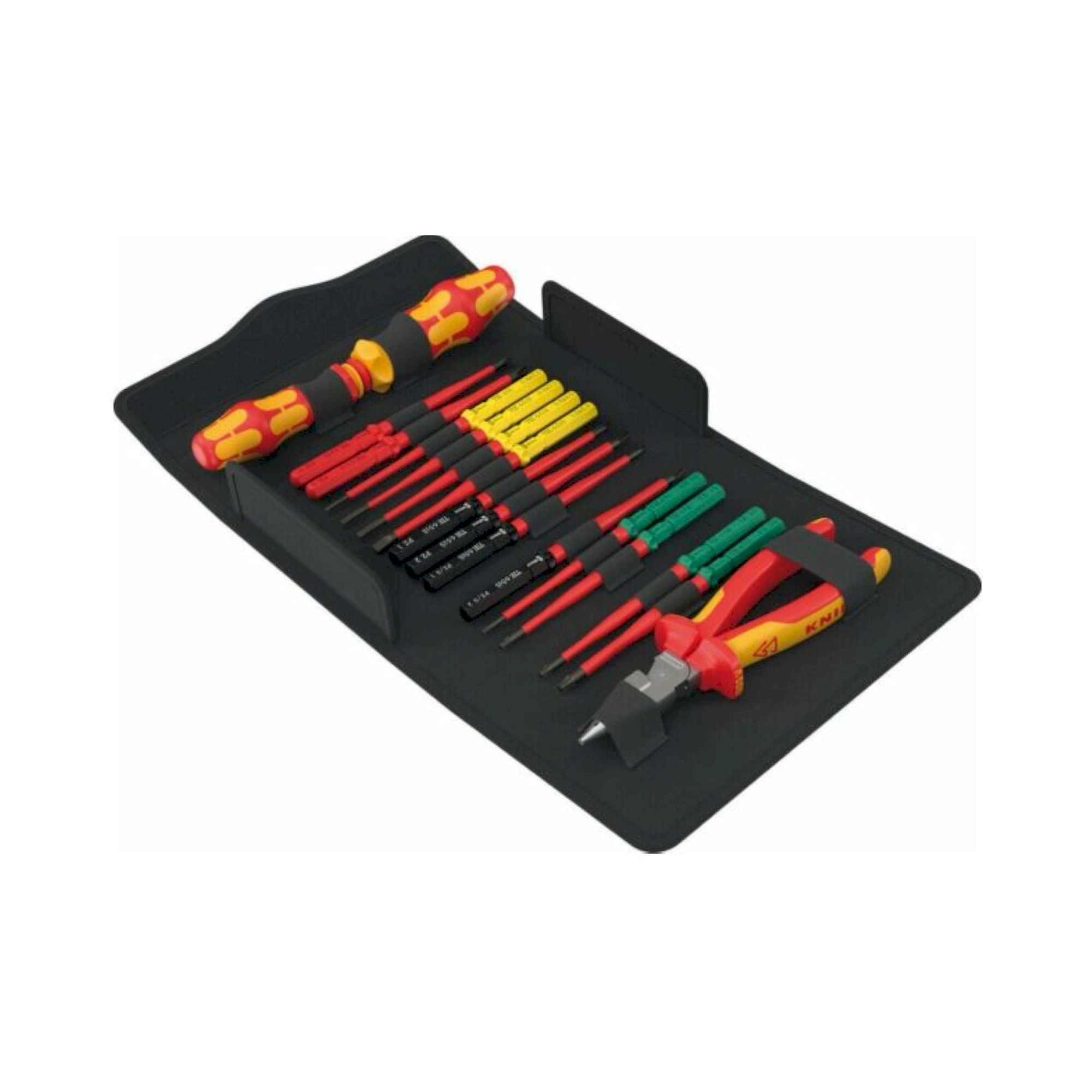Wera 05006610001. Kraftform Kompakt VDE 17 extra slim 2 Tool Finder, 17-teilig