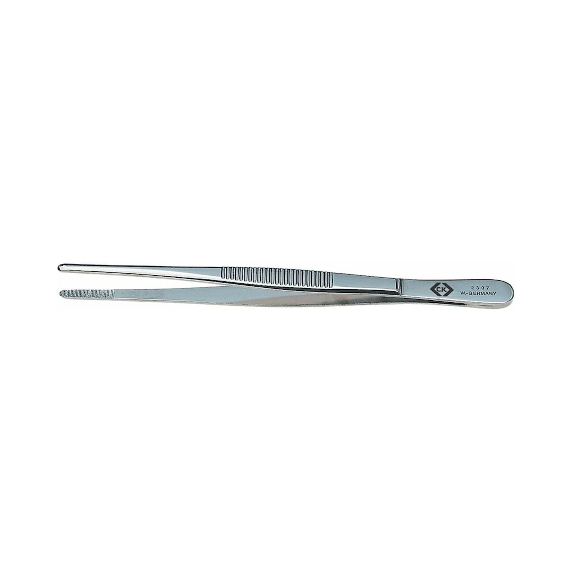 C.K T2307. Universal tweezers, bright nickel-plated, 145 mm