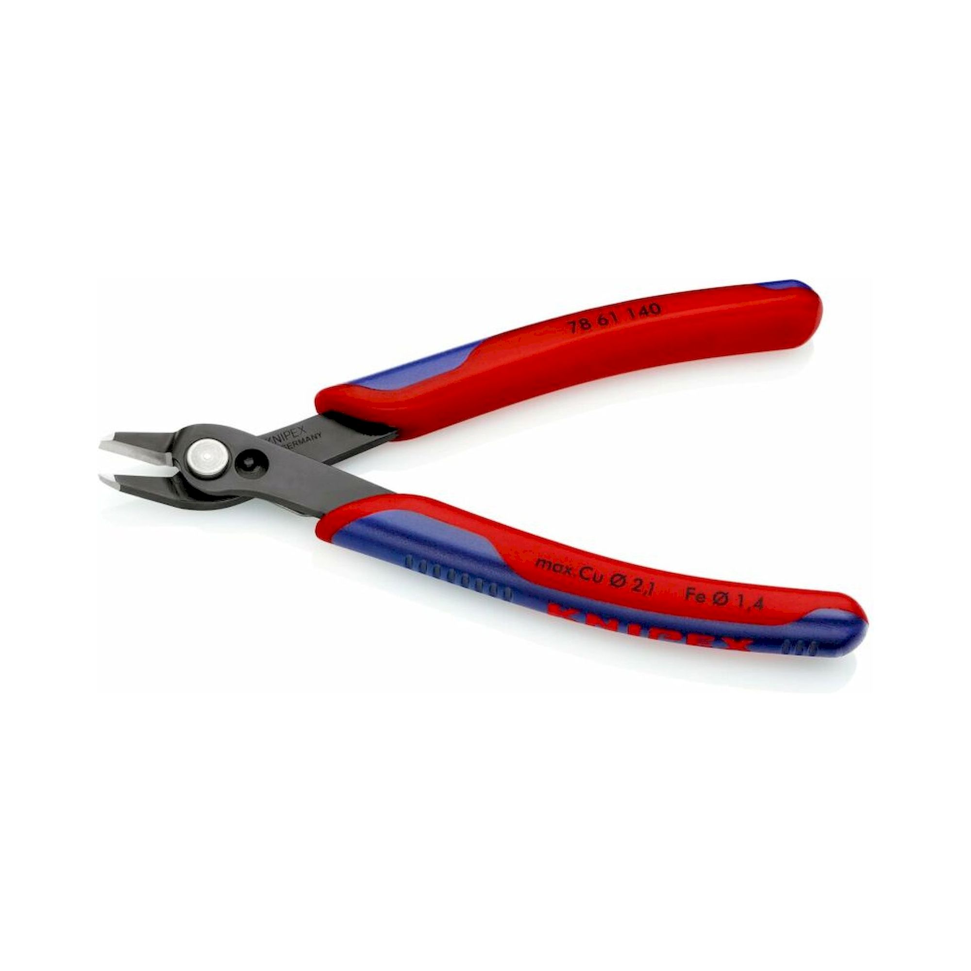 Knipex 78 61 140 SB. Electronic Super Knips® XL mit Mehrkomponenten-Hüllen, brüniert, 140 mm (SB-Karte/Blister)
