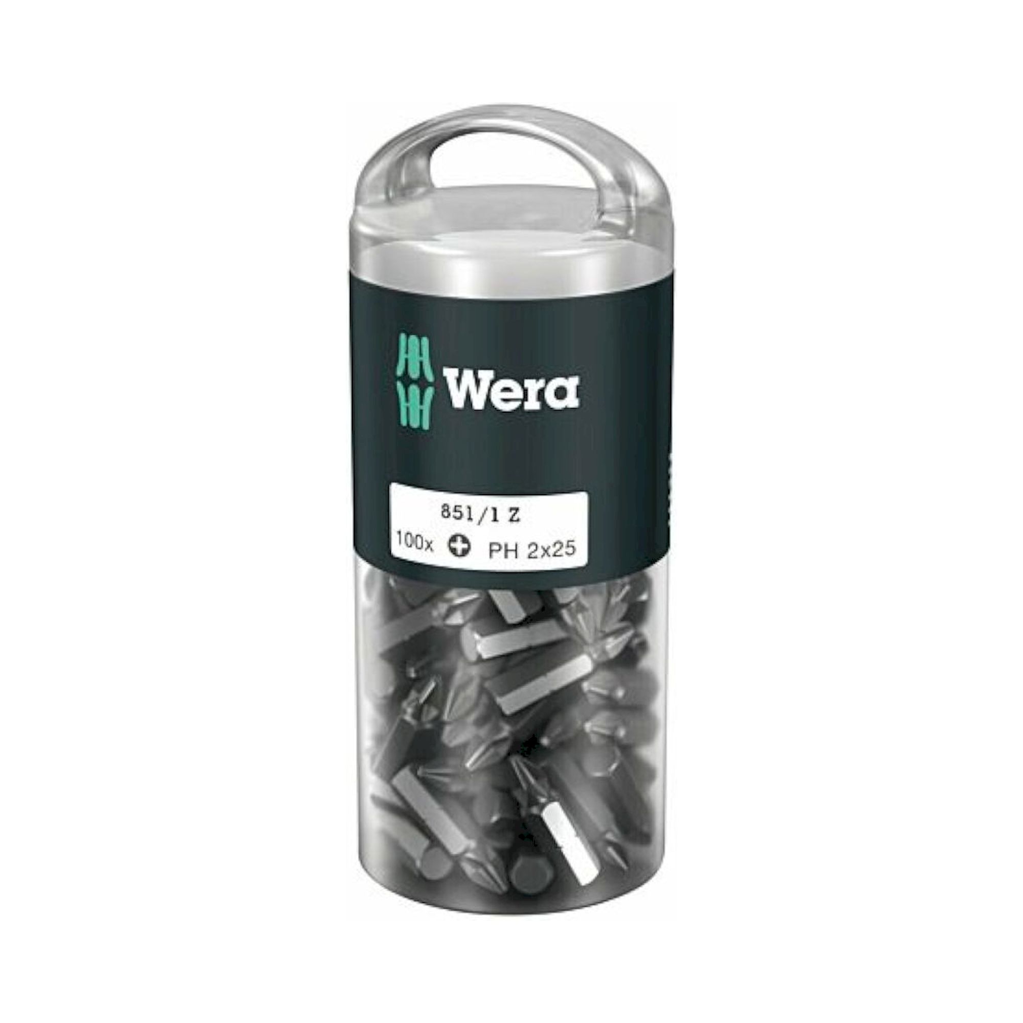 Wera 05072441001. Kreuzschlitz Bits, PH 2 x 25 mm, 100-teilig