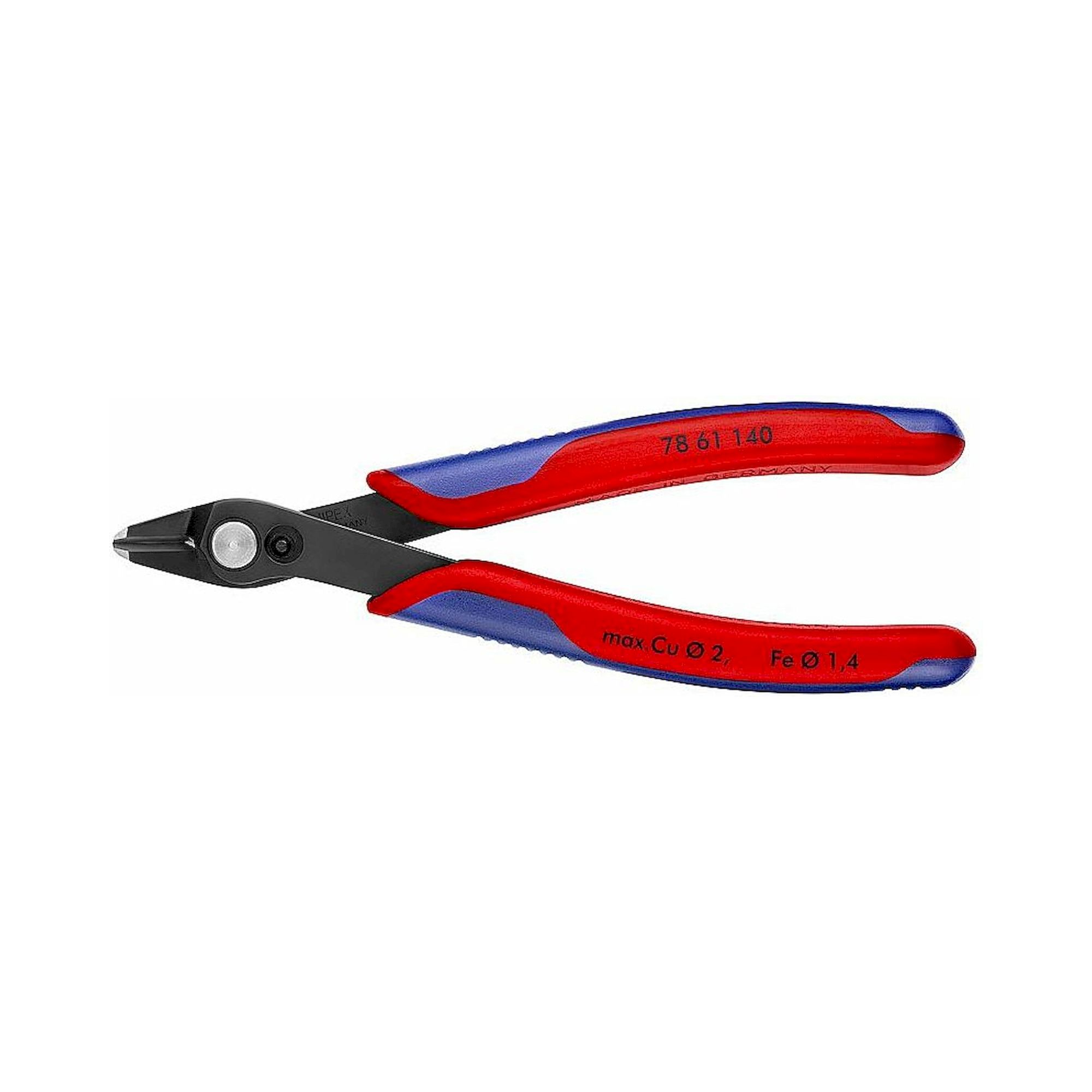 Knipex 78 61 140. Electronic-Super-Knips XL, Seitenschneider, fein, Glasfaser, 140 mm
