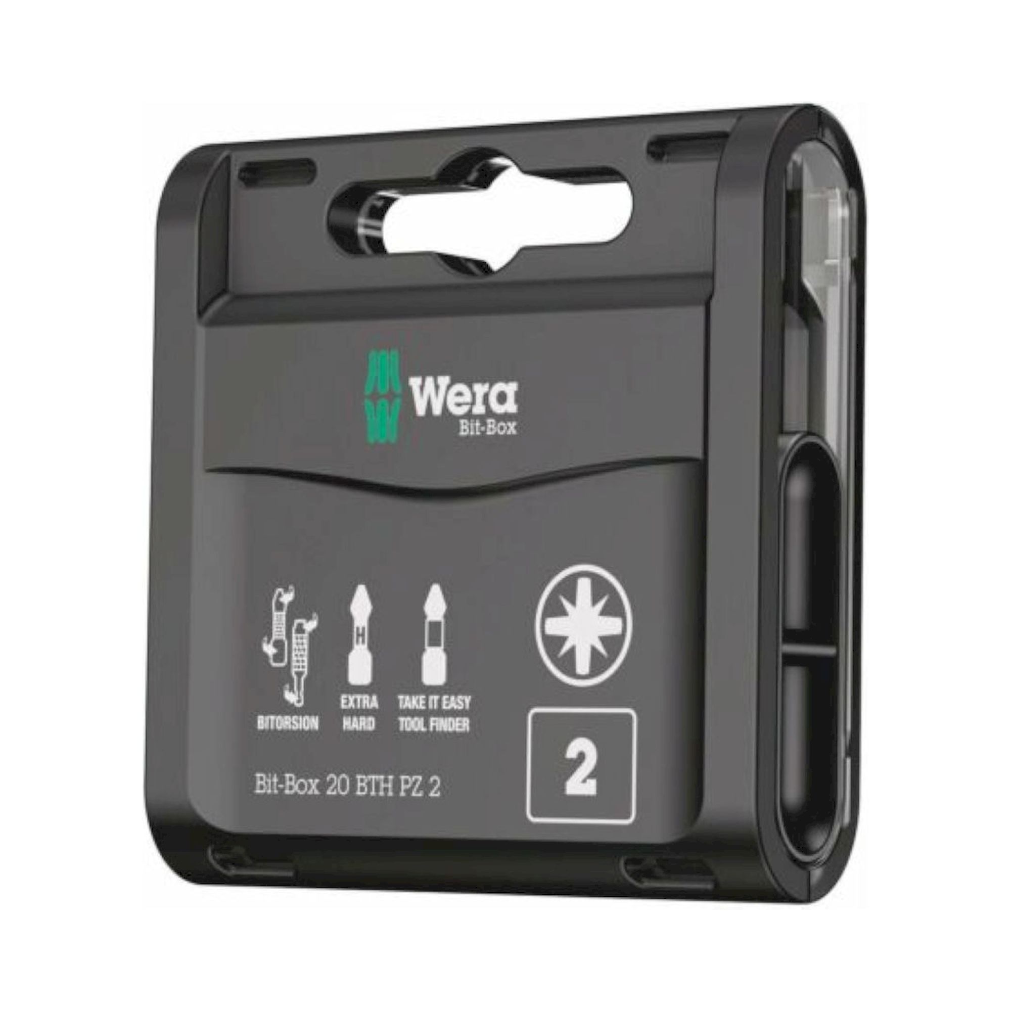Wera 05057762001. Bit-Box 20 BTH PZ, PZ 2 x 25 mm, 20-teilig