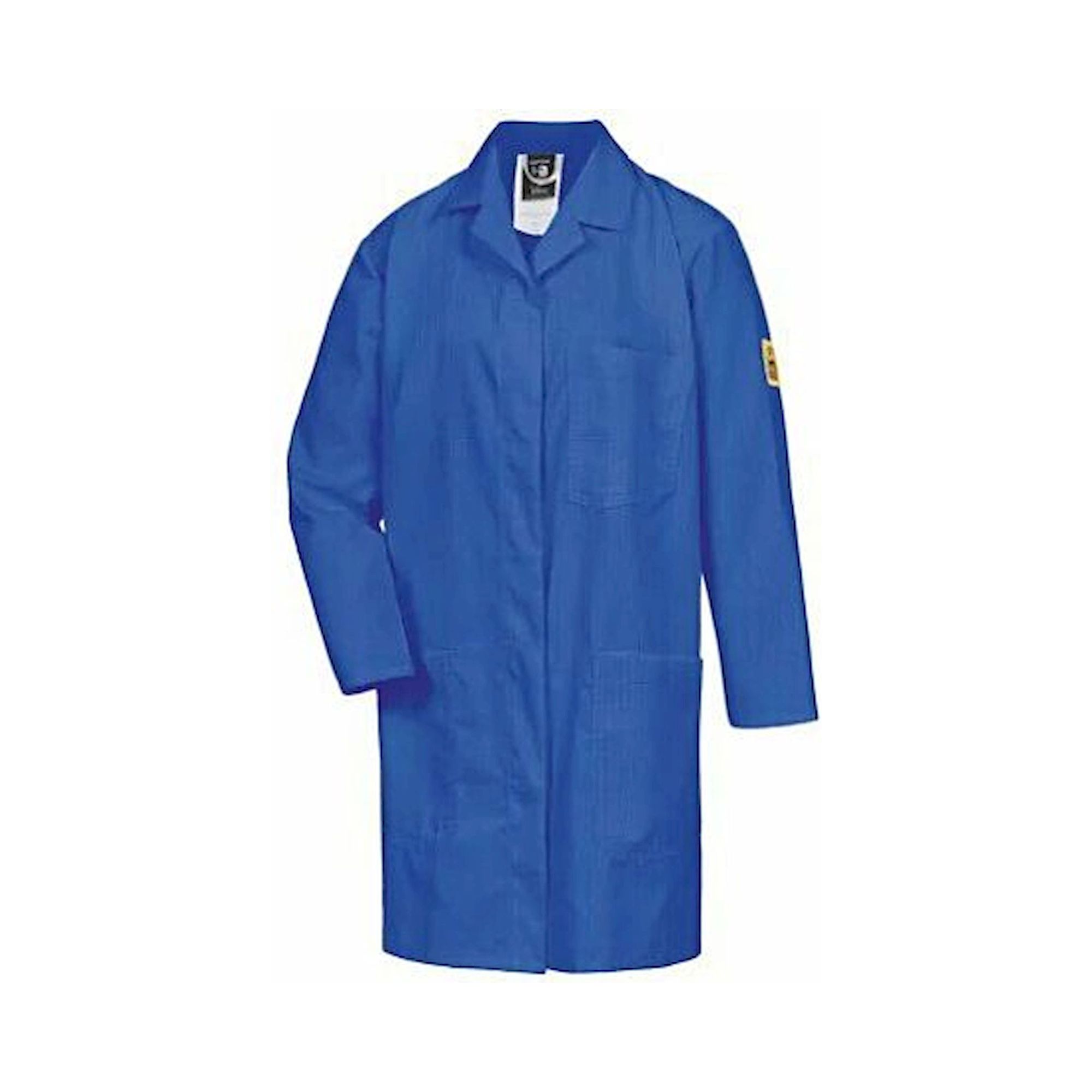 HB Schutzbekleidung 08001 48005 000 41-XXXL. ESD Arbeitsmantel NAPTEX, Damen, langarm, 175 g/m², blau, Größe 3XL