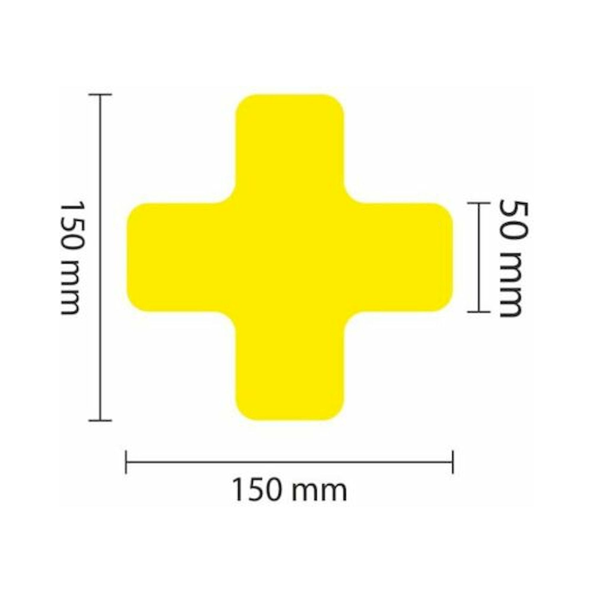 1A Tapes 5110.04.062. WT-5110 Lagerplatzkennz. gelb X-Stück 50mm (L:150mm), VPE 25 Stück