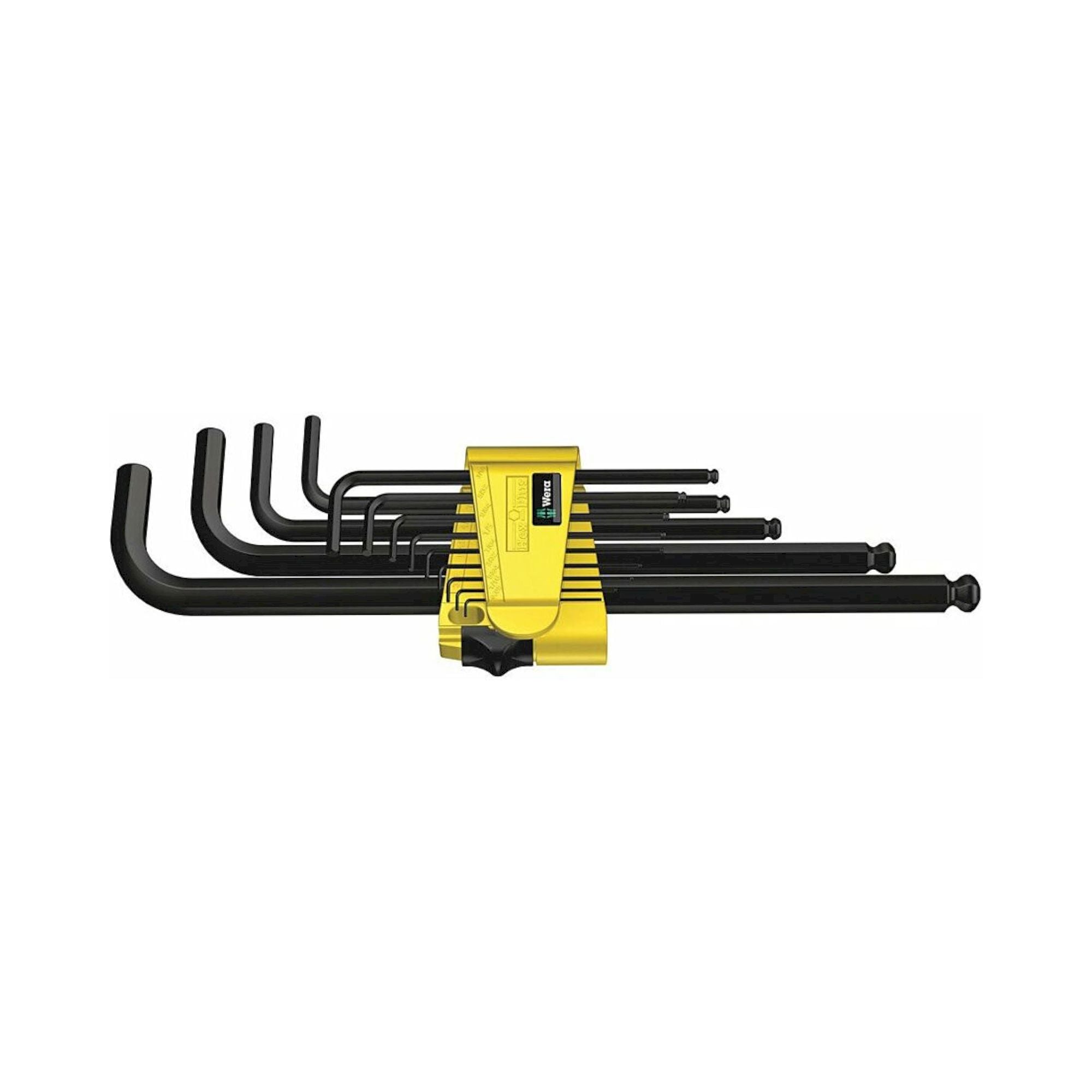Wera 05021728001. Winkelschlüsselsatz, zöllig, BlackLaser, 13-teilig